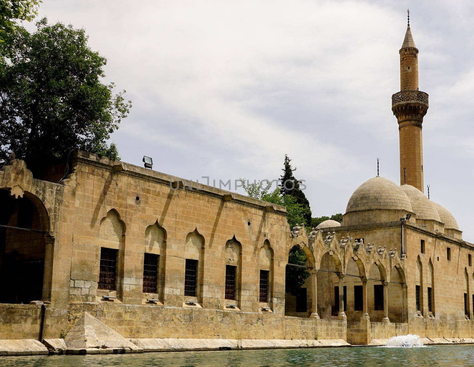 14 May 2022 Sanliurfa Turkey. Urfa Balikligol Halil ul Rahman mosque at Sanliurfa Turkey