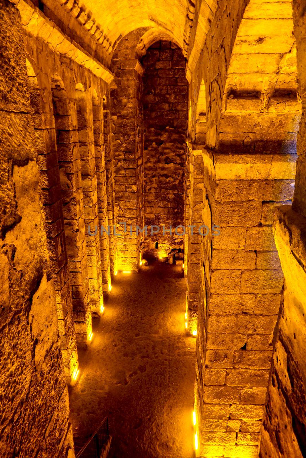 12 May 2022 Mardin Turkey. Dara antique city witn necropol and cistern of Eastern Roman Empire