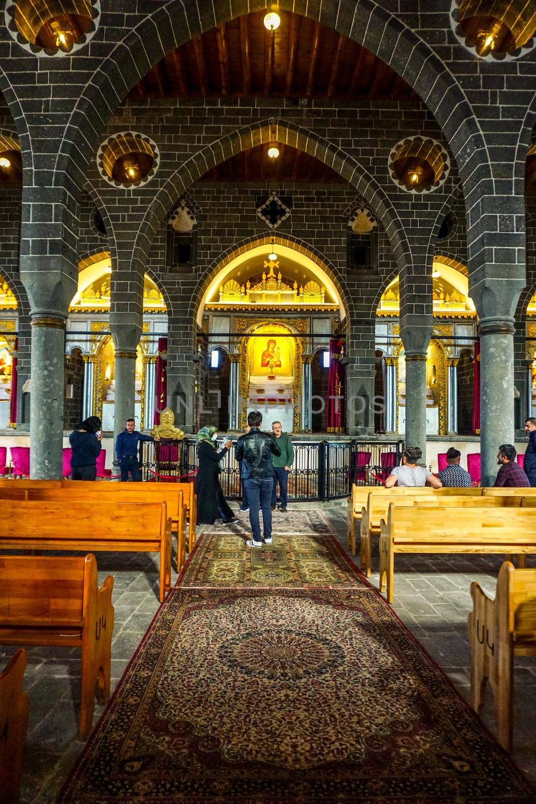 8 May 2022 Diyarbakir Turkey. Surp Giragos Armenian church in Diyarbakir