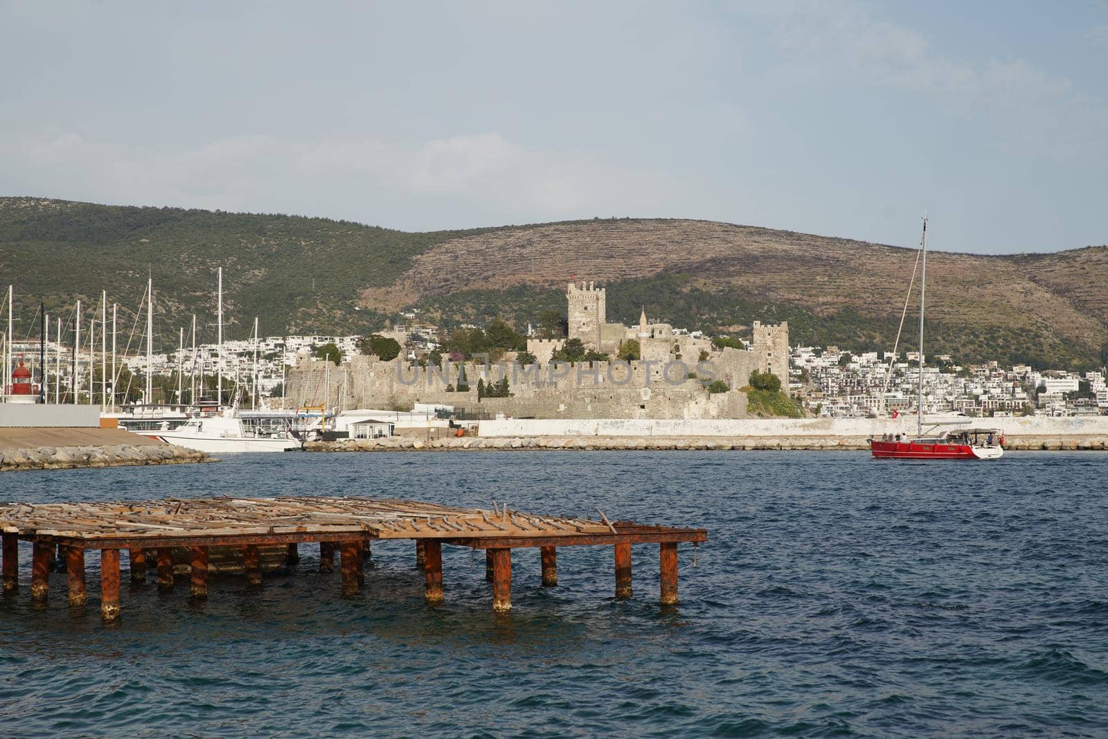 Bodrum Castle in Bodrum Town, Mugla, Turkey