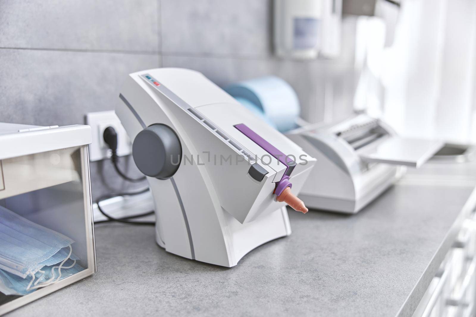 Professional modern equipment at dentist clinic