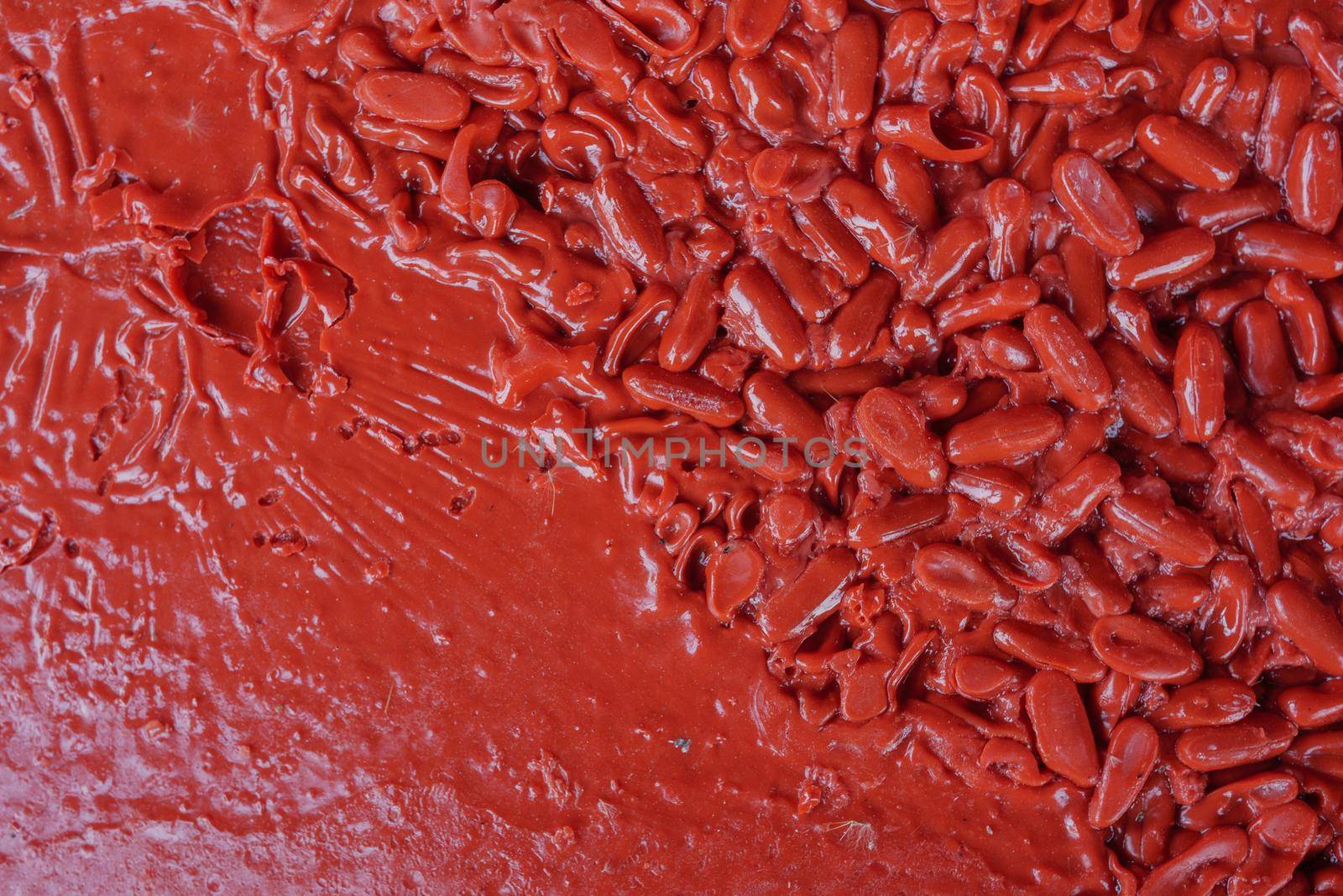 Abstract texture from gelatin capsules. Medicine, healthcare or pharmacy concept.