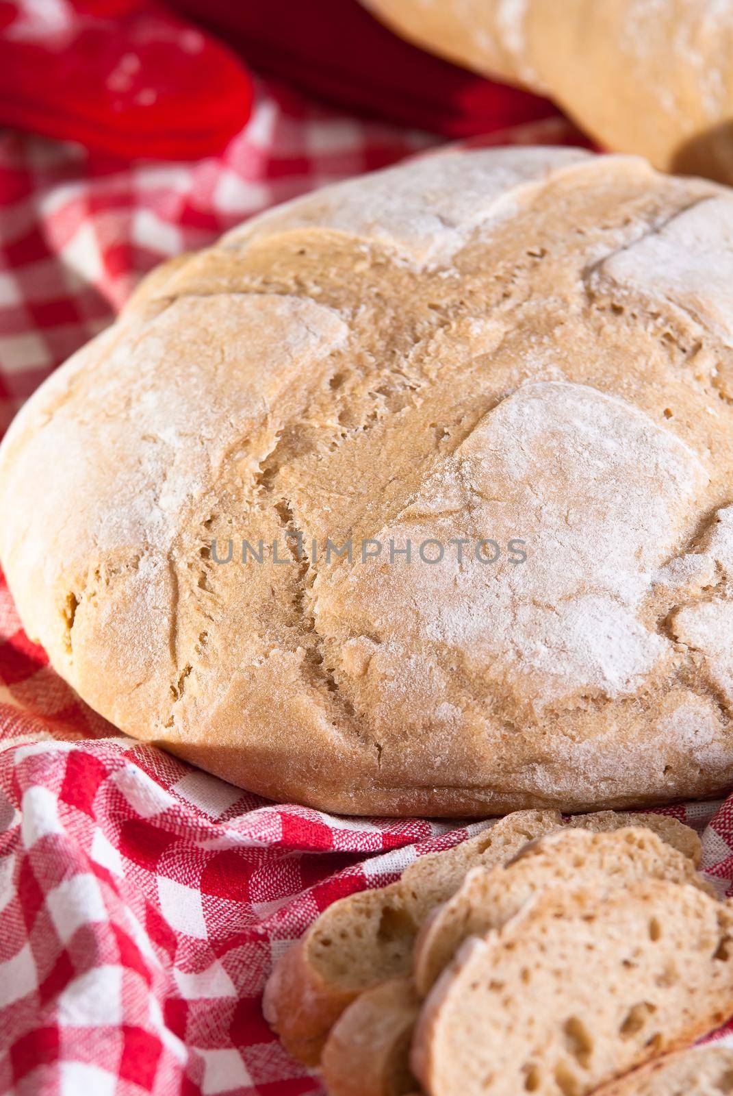 Homemade bread without yeast. High quality photo