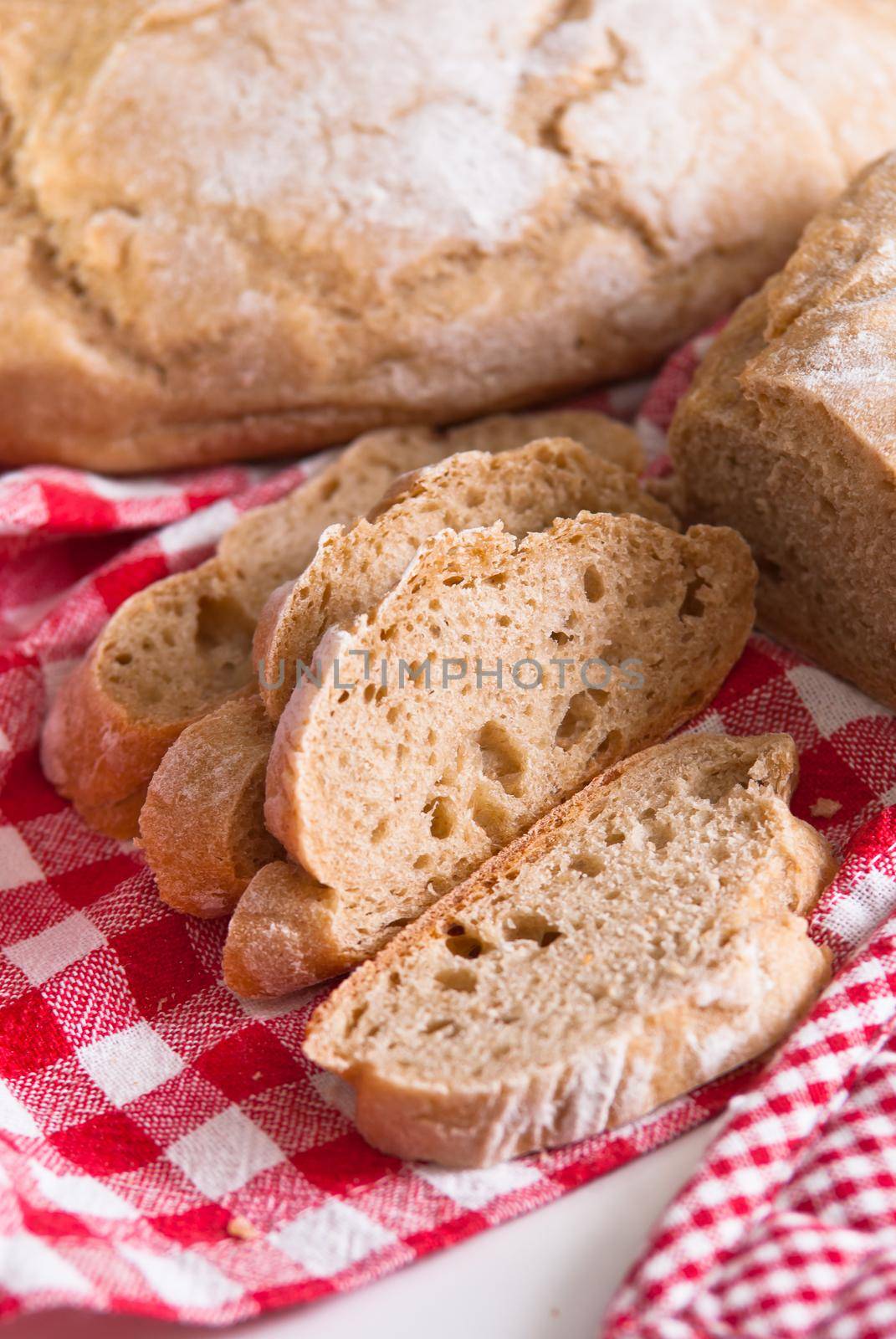 Homemade bread without yeast. High quality photo