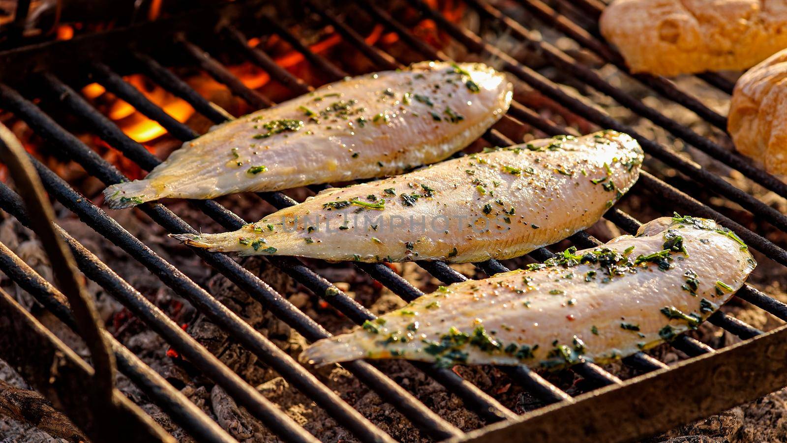 Tasty Grilled sole food detail by pippocarlot