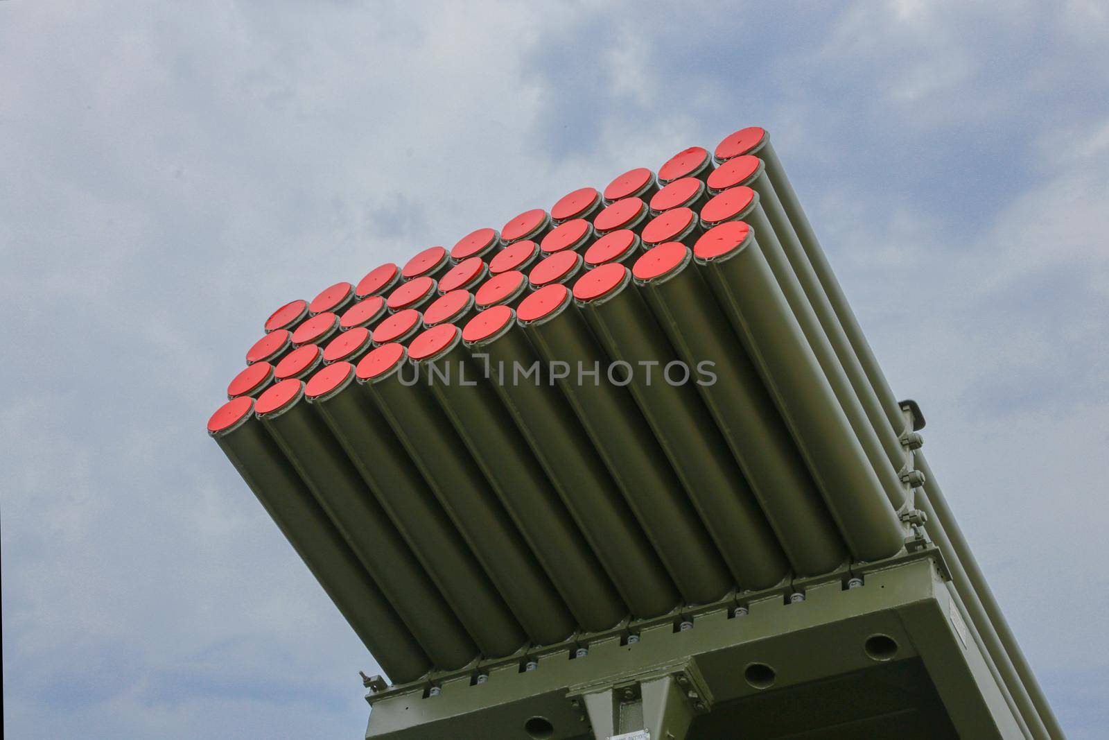 Installation of rocket artillery Grad against the sky. by gelog67