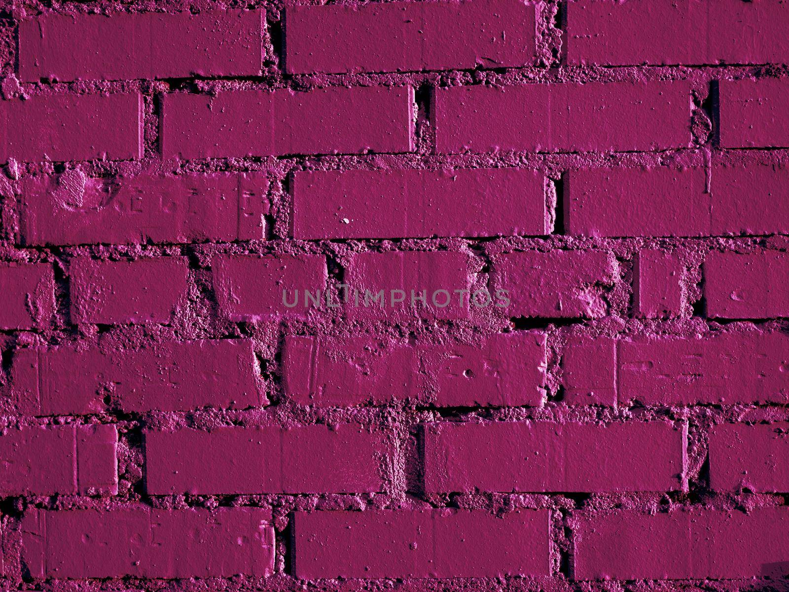 Purple brick wall abstract texture background.