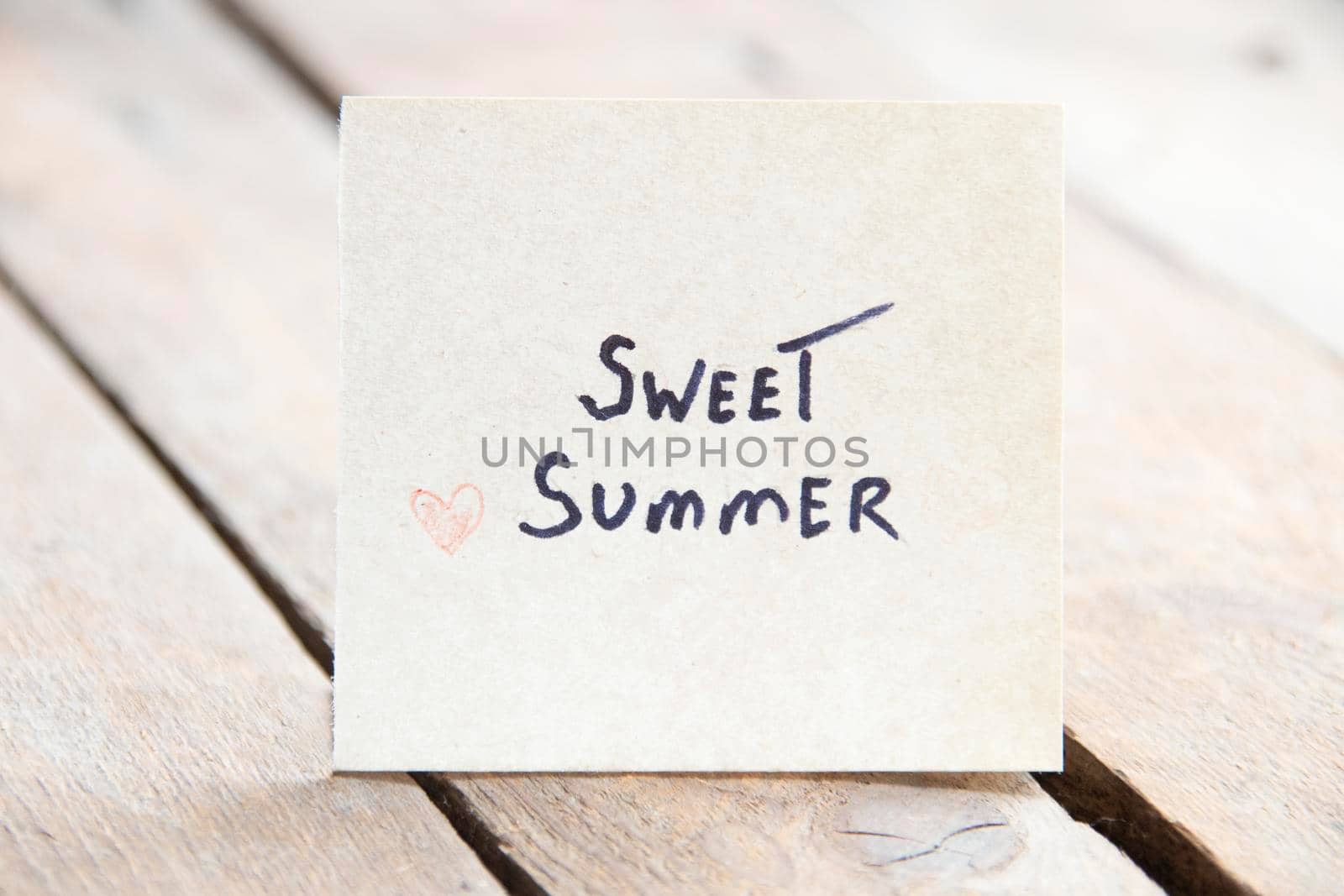 Sweet summer concept. A tag with the inscription. by Markgraf