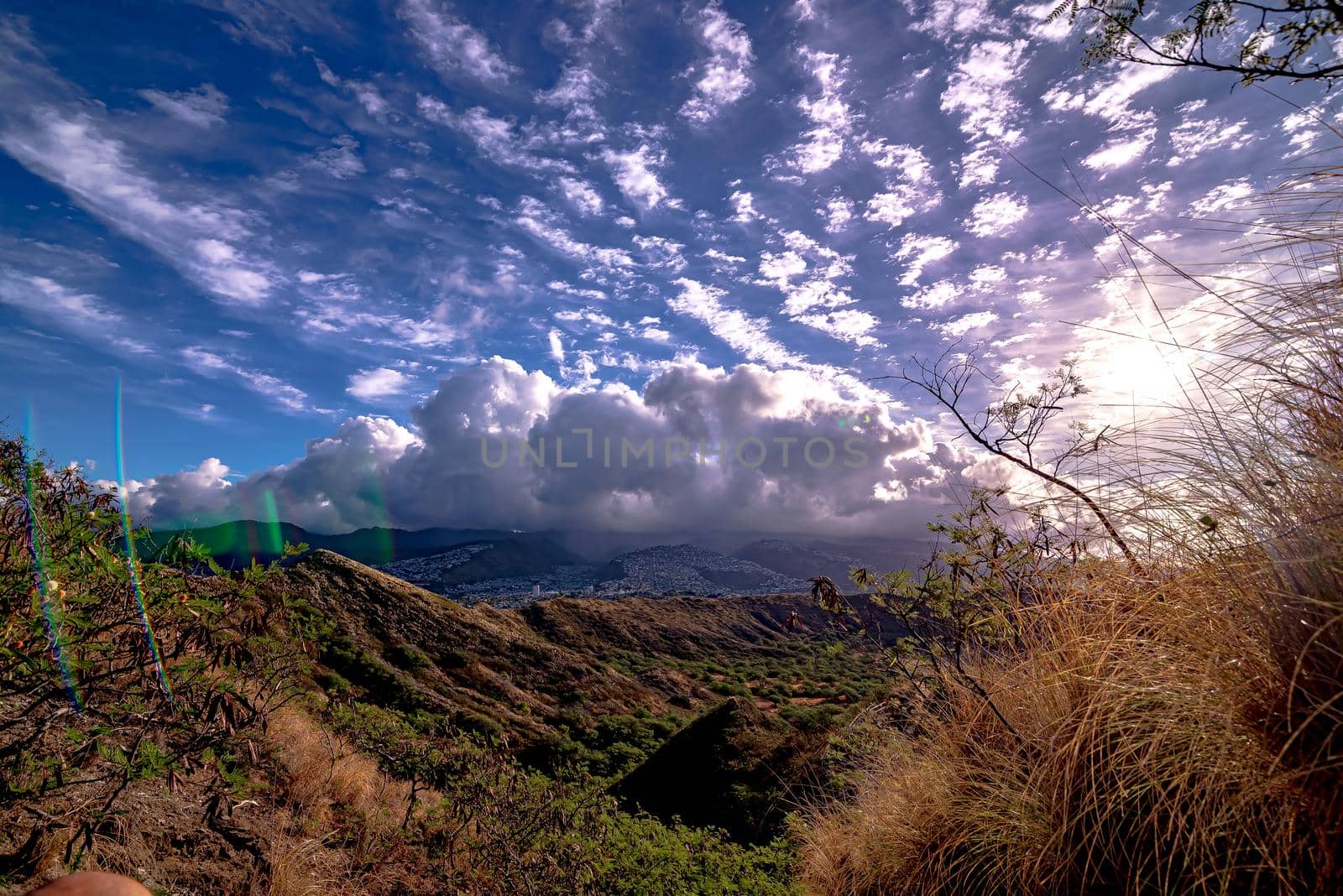 hiking nature views on diamond head honolulu hawaii by digidreamgrafix