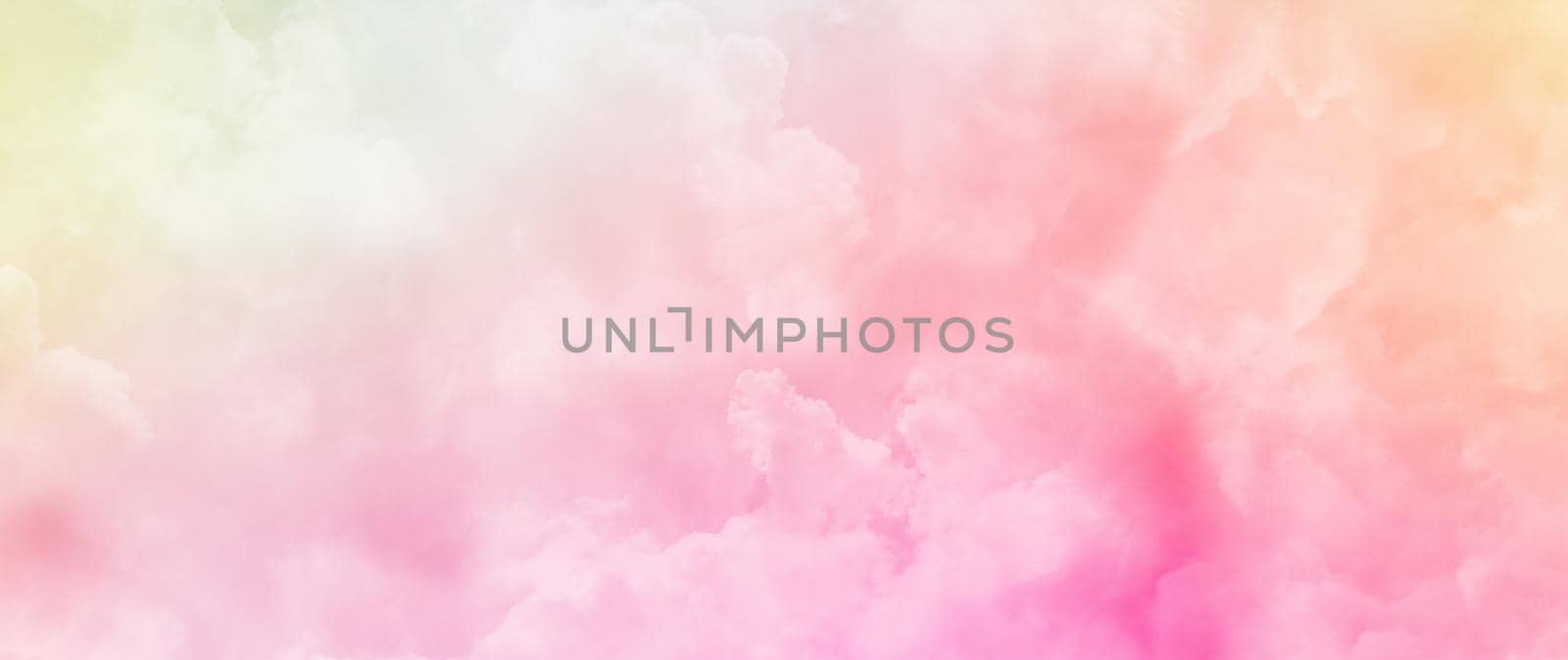 Beautiful Clouds Watercolor Enticing Colourful BeigeBanner Background Concept Of Celebration