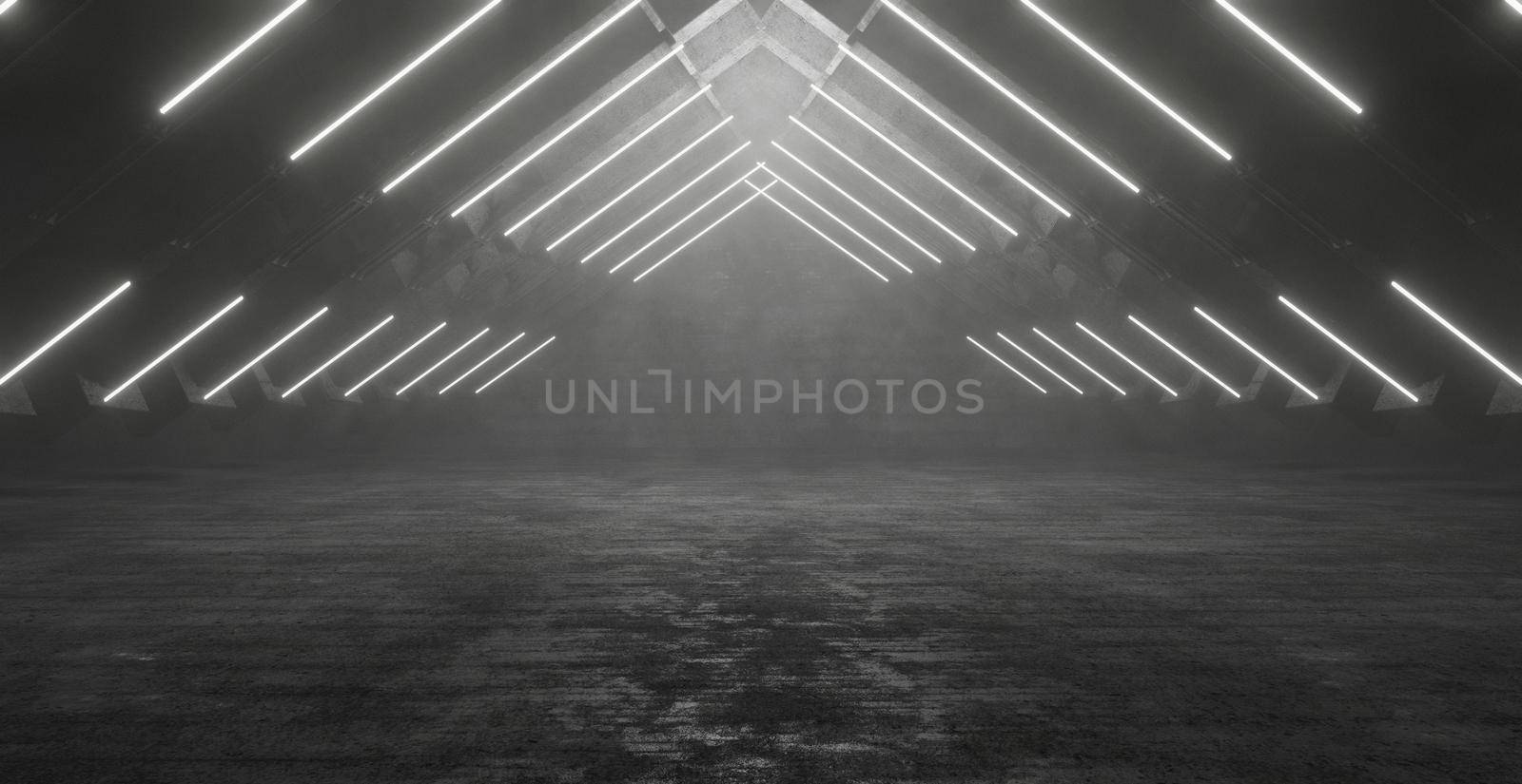 Celestial Alien Sci Fi Neon Glowing Lines Cyber Laser Lights Behind Glass Panels In Dark Grunge Cement Concrete Underground Tunnel Corridor Studio Hangar Dark Banner Background Wallpaper 3D Render