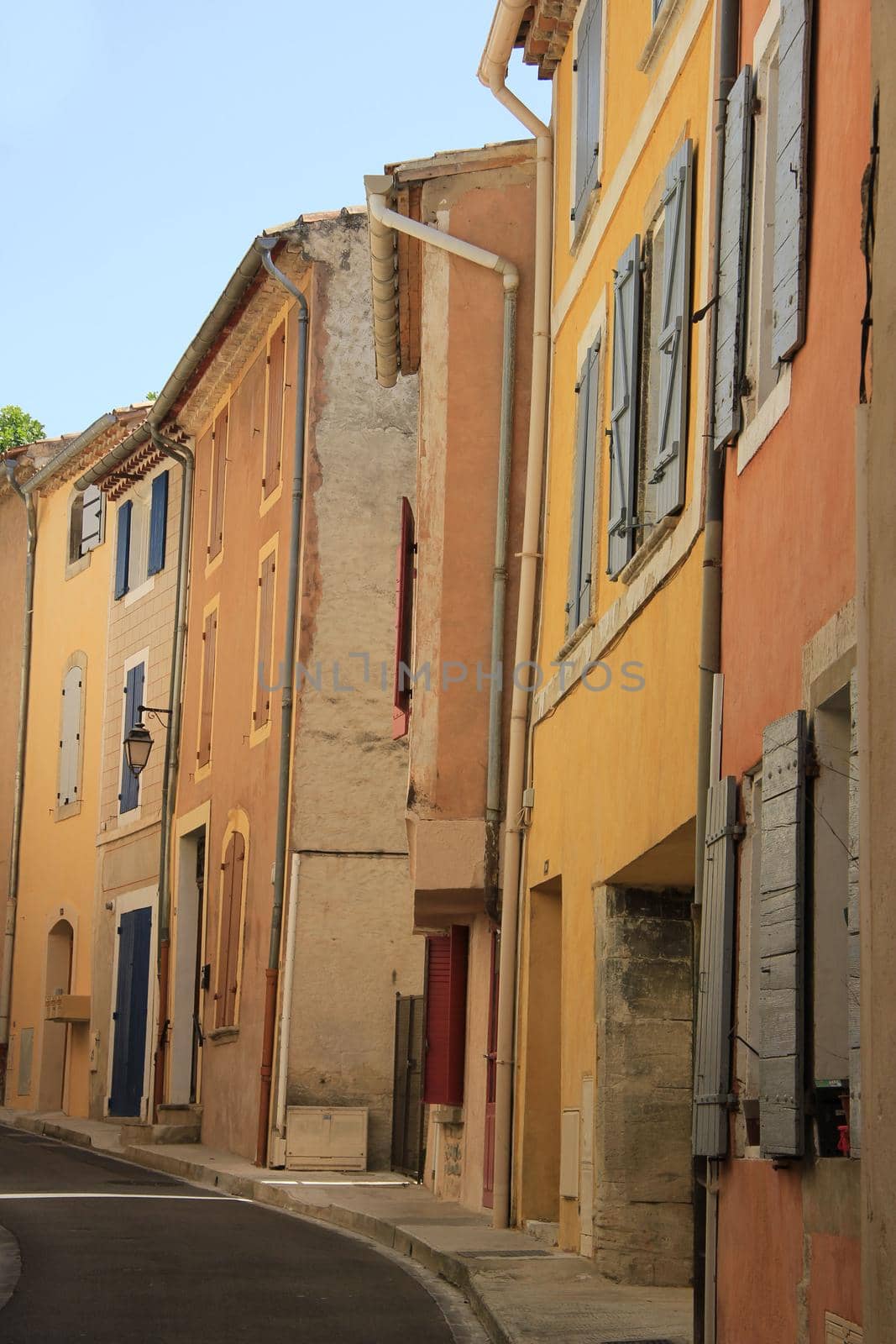 Street view of the Village of Bedoin, France