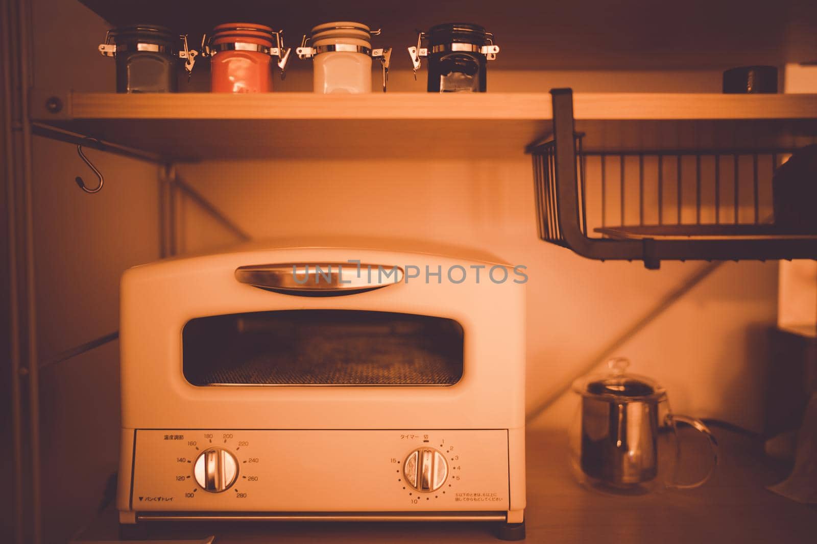 Retro oven toaster image. Shooting Location: Yokohama-city kanagawa prefecture