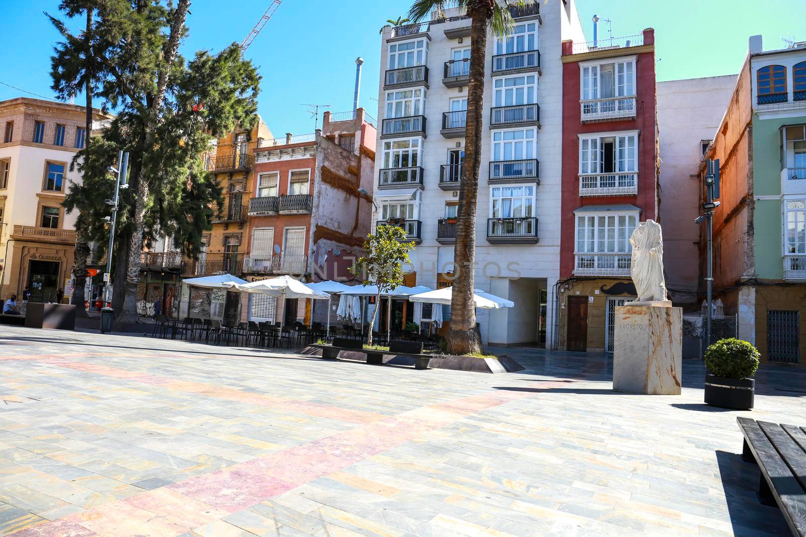 Beautiful San Francisco Square in Cartagena on a sunny day of summer by soniabonet