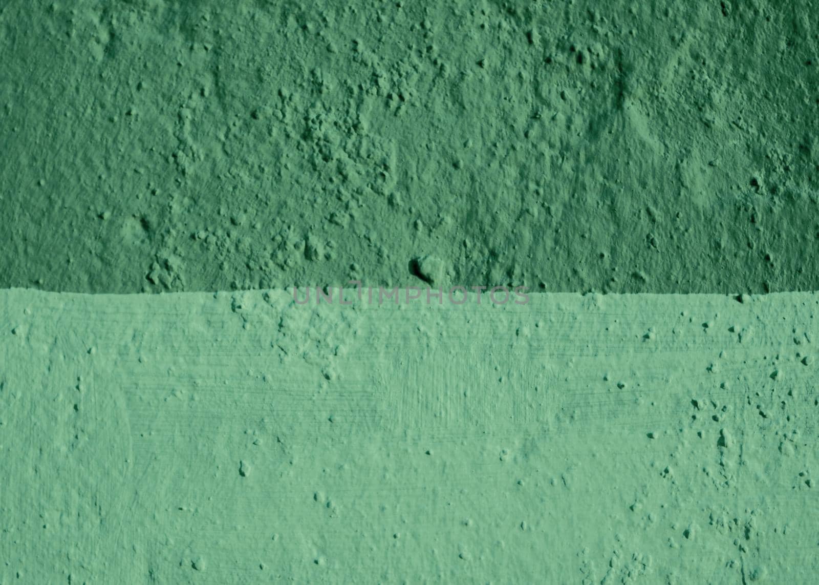 The wall is painted in two shades of green. by gelog67