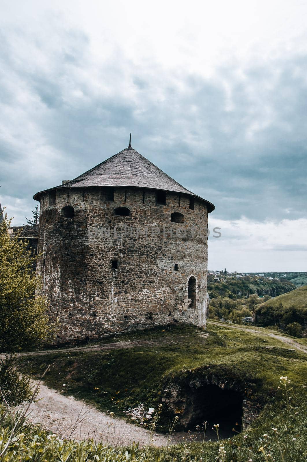 Ukraine Kamyanets Podilsk April 4 2018: Kamyanets-Podilskiy fortress