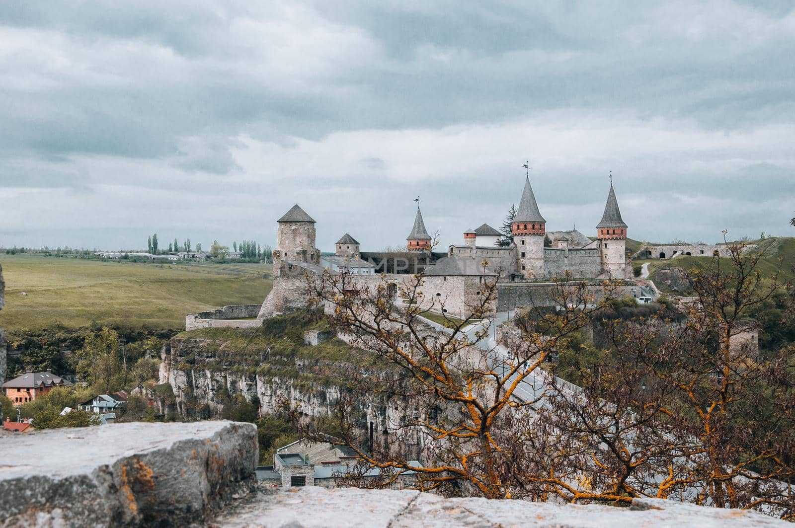 Ukraine Kamyanets Podilsk April 4 2018: Kamyanets-Podilskiy fortress