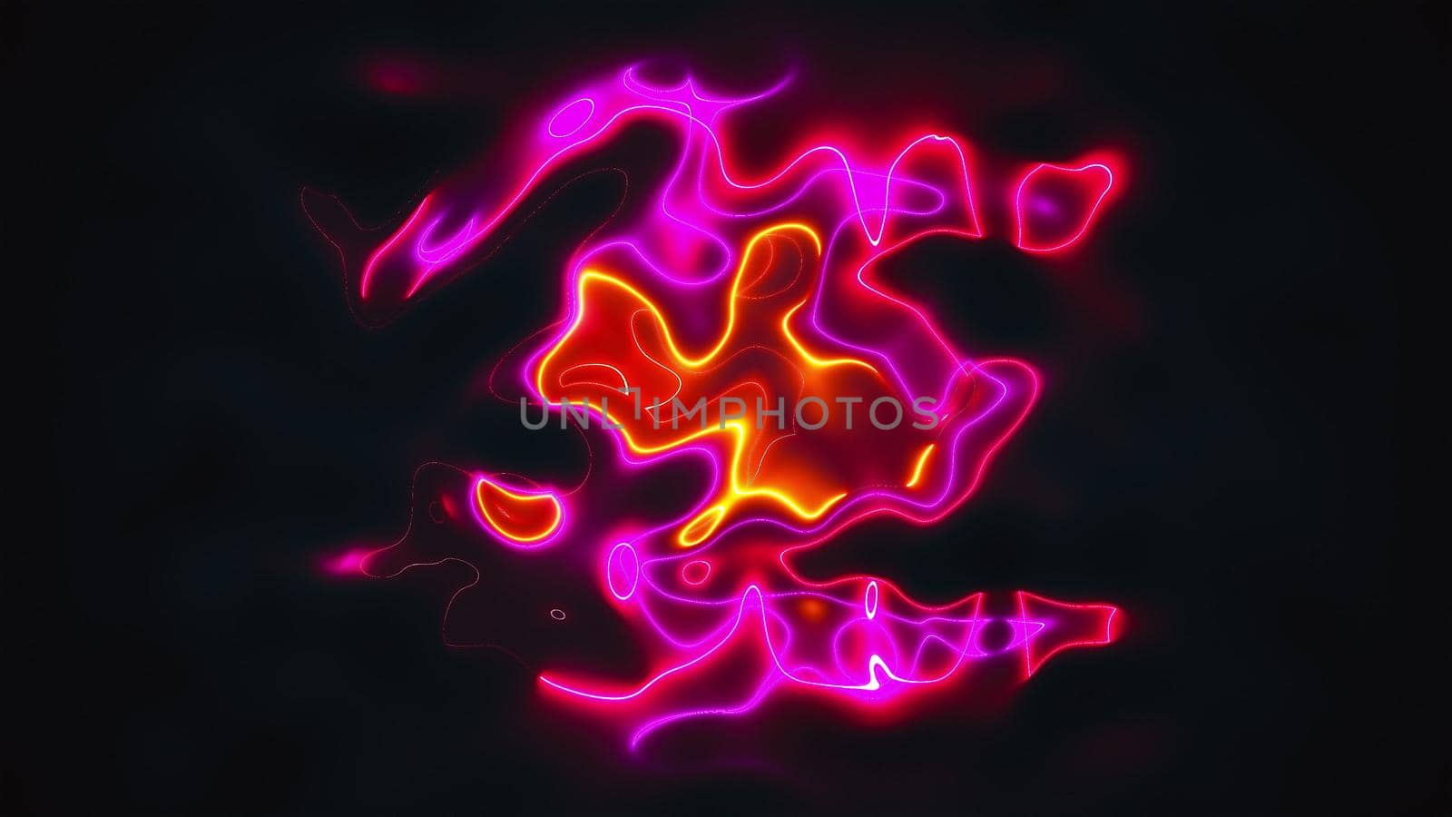 Vivid curves stripes 3d render with geometric blur. Wavy random curvature with gradient and creative lines. Diverging circular digital presentation with varying textures
