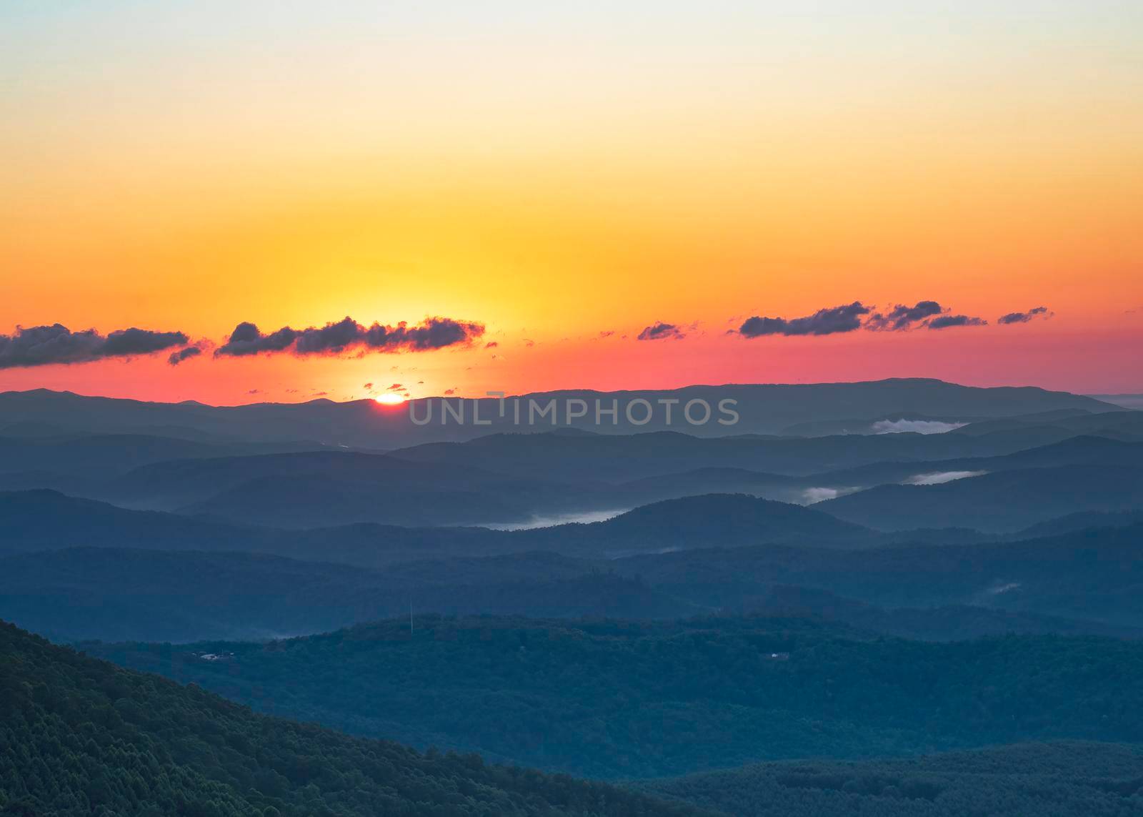 North Carolina Blue Ridge Dawn by CharlieFloyd