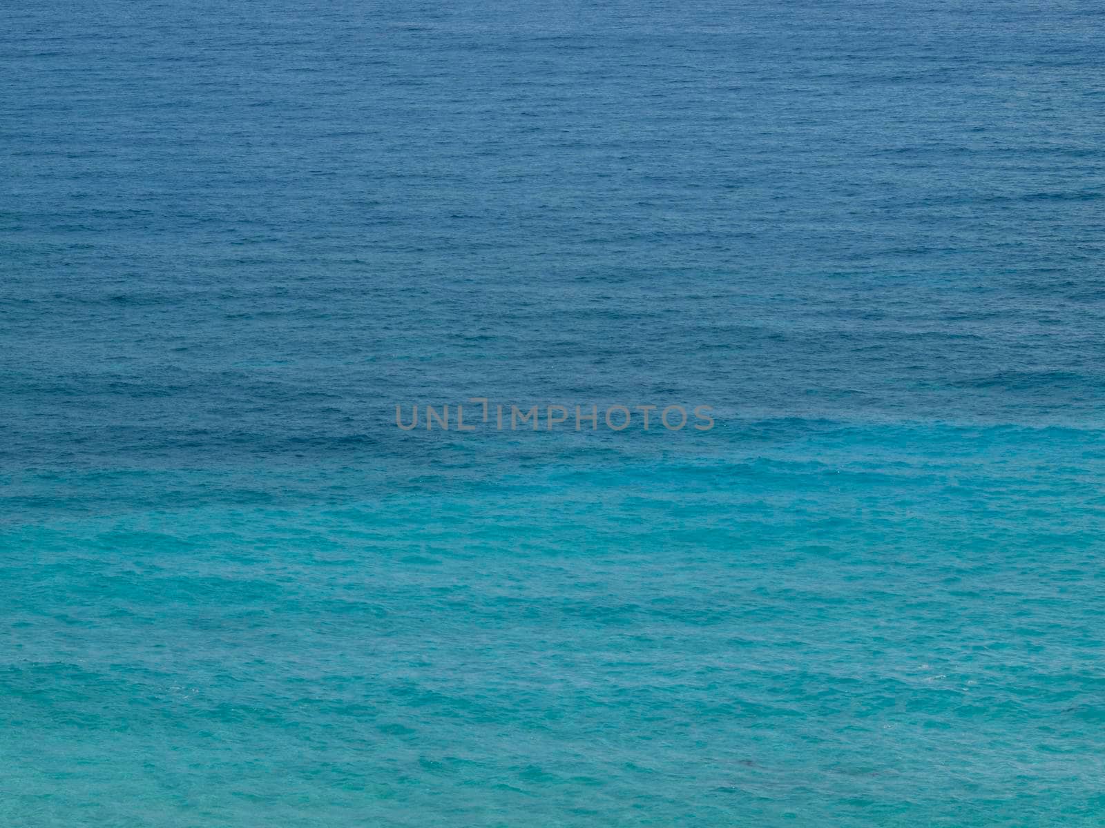 Pacific Ocean Water getting deeper as it goes out off the coast of Oahu.