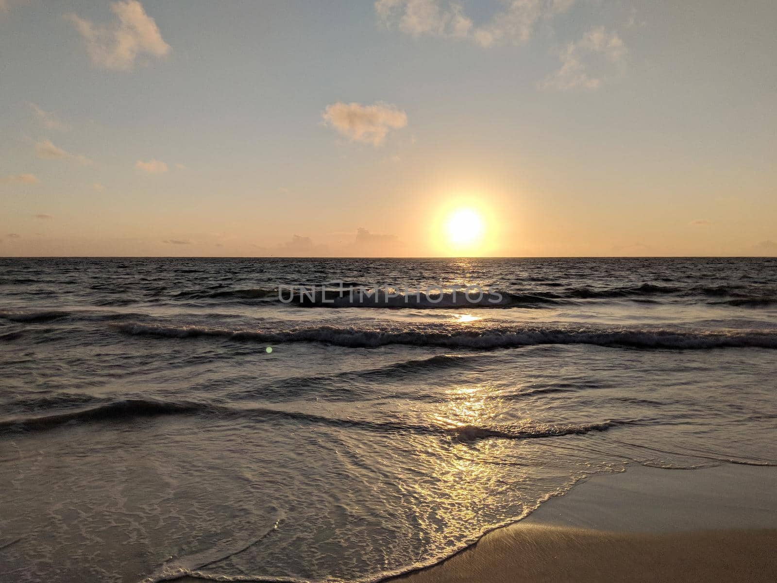 Early Morning Sunrise on Waimanalo Beach on Oahu, Hawaii. June 2018.