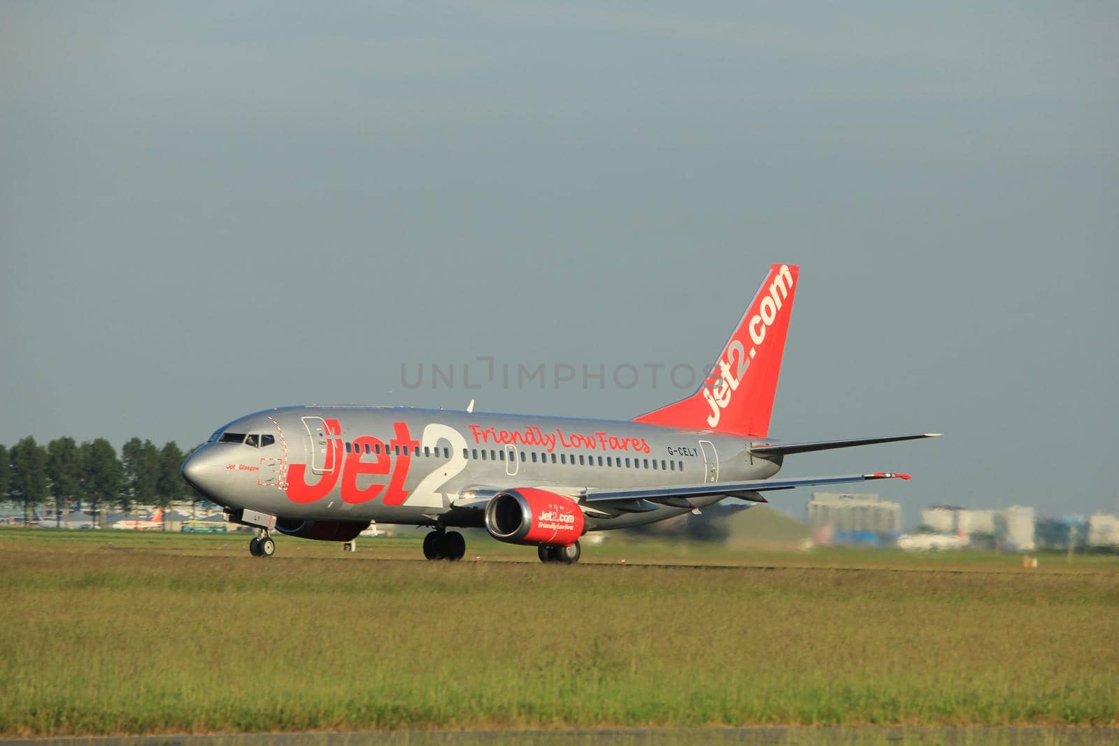 Amsterdam, the Netherlands  - June 1st, 2017: G-CELY Jet2 Boeing 737-300 by studioportosabbia