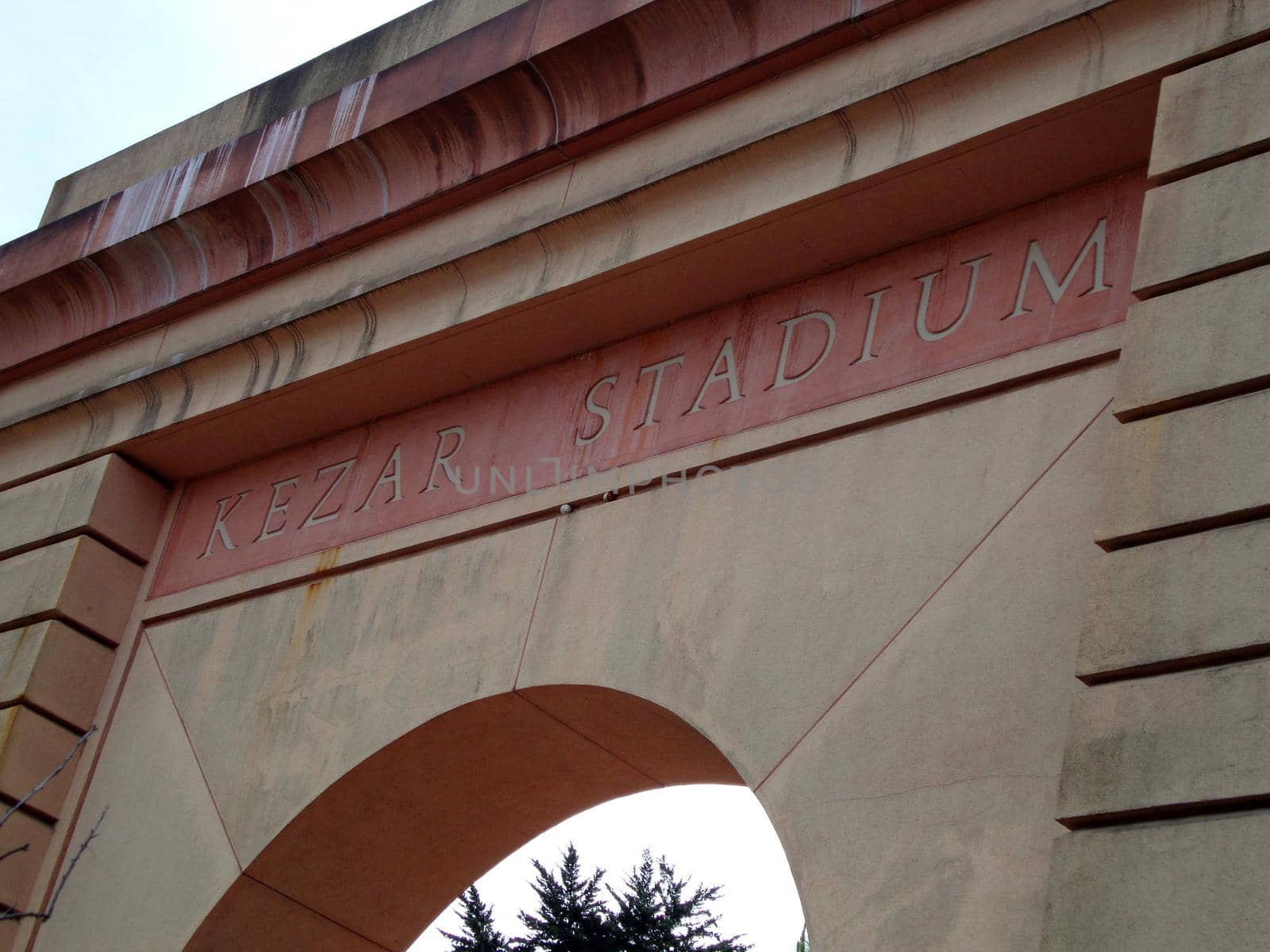 San Francisco - April 16, 2010:  Kezar Stadium Entryway.  Finished in 1925, Kezar Stadium is an outdoor athletics stadium in San Francisco, California, located adjacent to Kezar Pavilion in the southeastern corner of Golden Gate Park. It is the former home of the San Francisco 49ers and the Oakland Raiders of the National Football League.