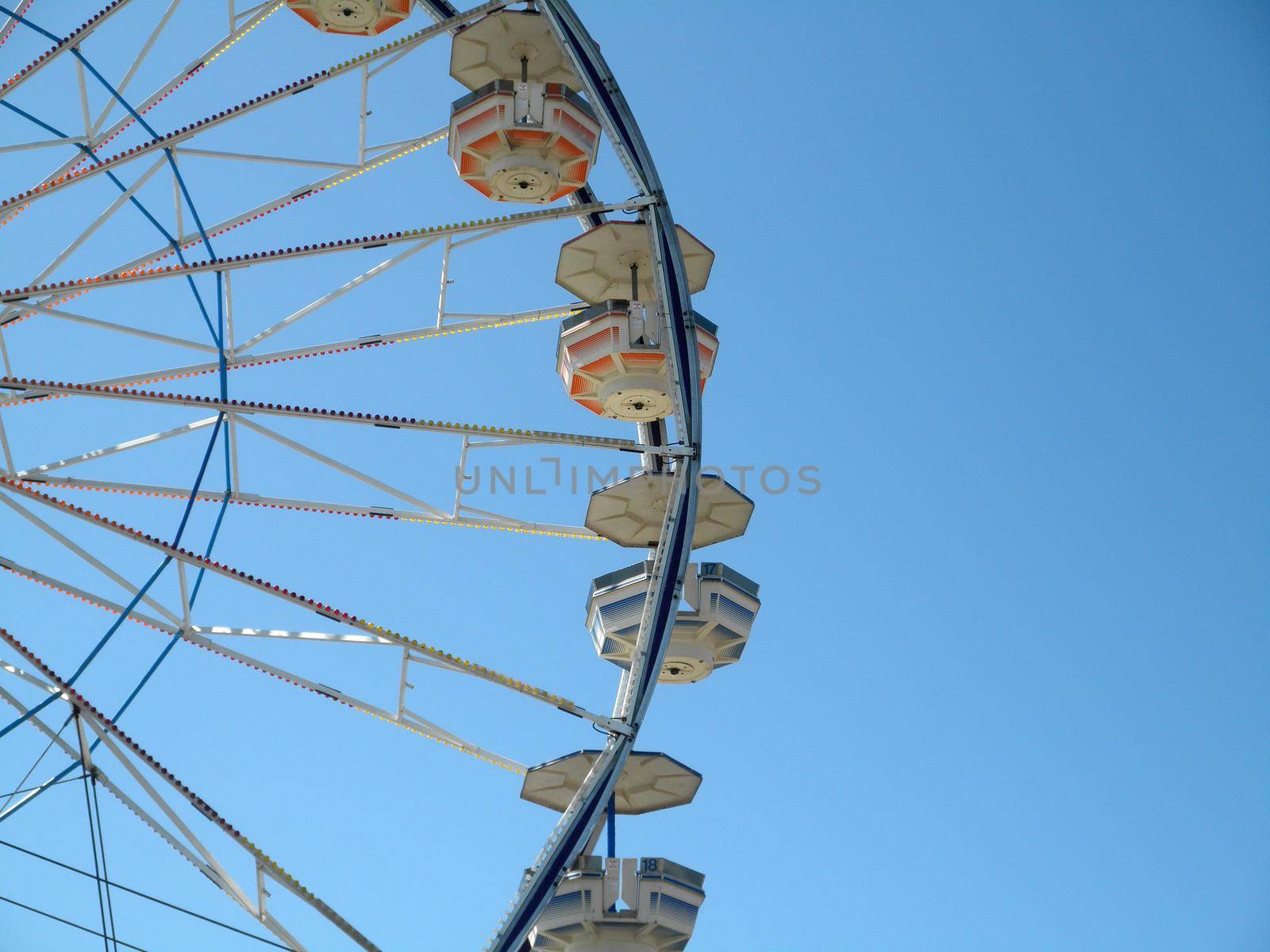 Close-up of Ferris Wheel Carts at Fair by EricGBVD