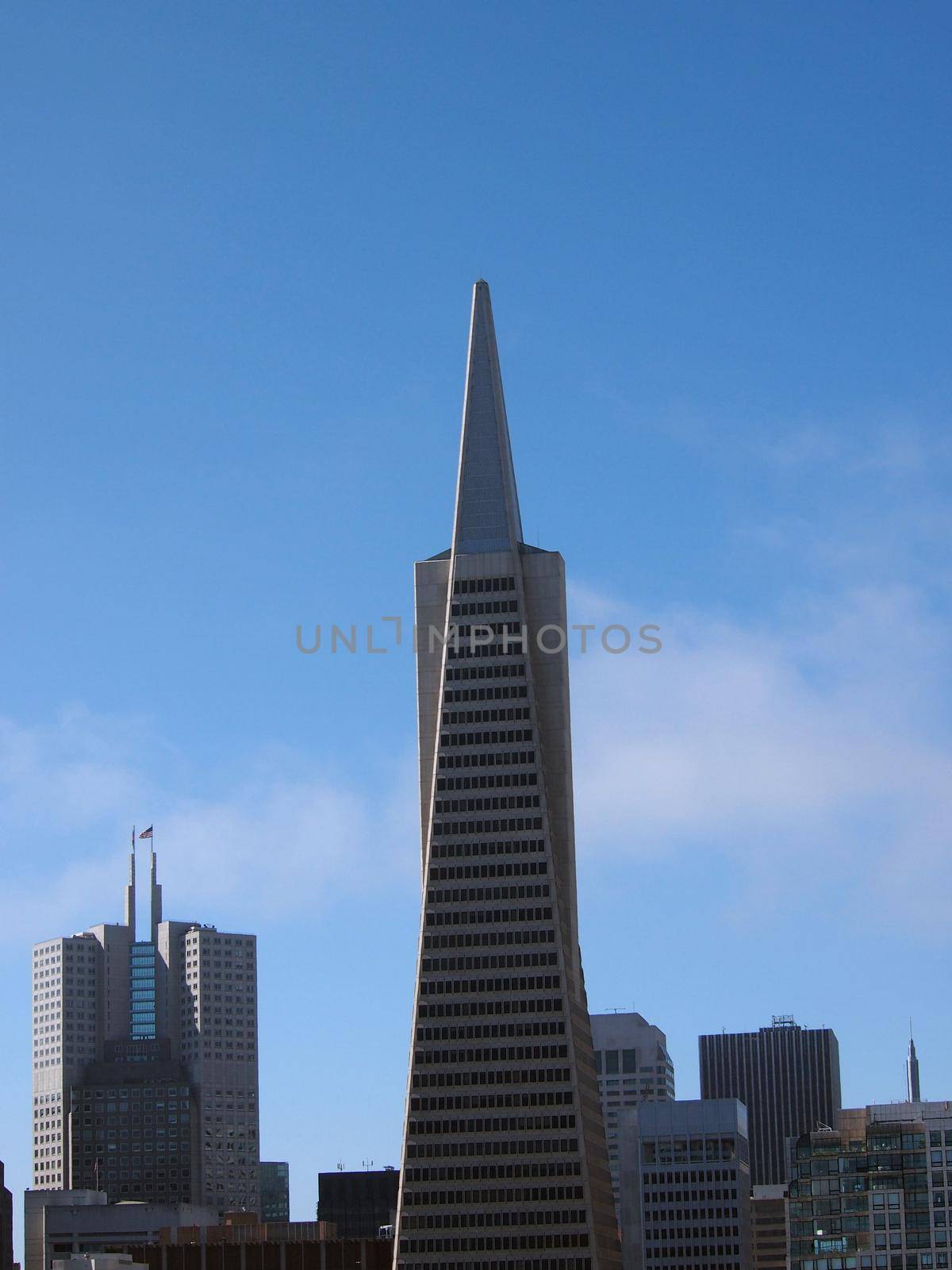 San Francisco - June 16, 2013: Transamerica Pyramid and tall buildings of downtown of San Francisco City, California.