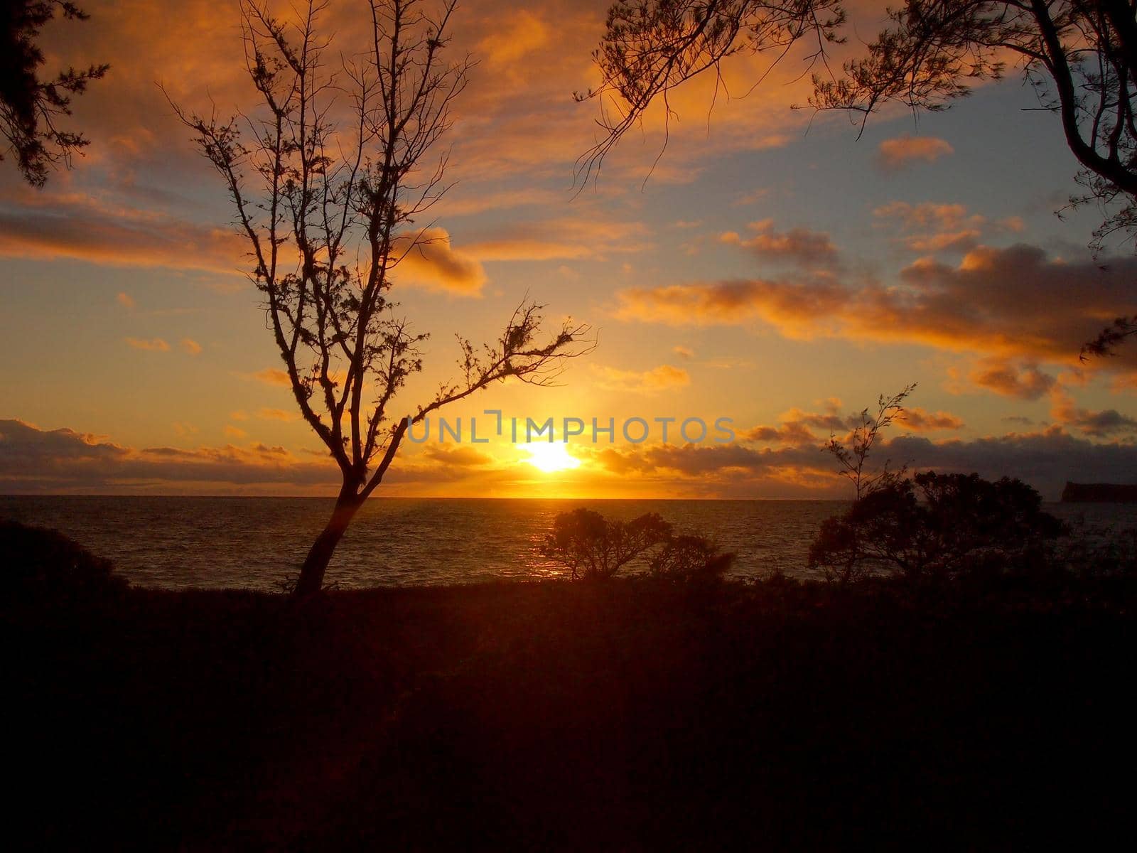 Early Morning Sunrise on Waimanalo Beach over ocean  by EricGBVD