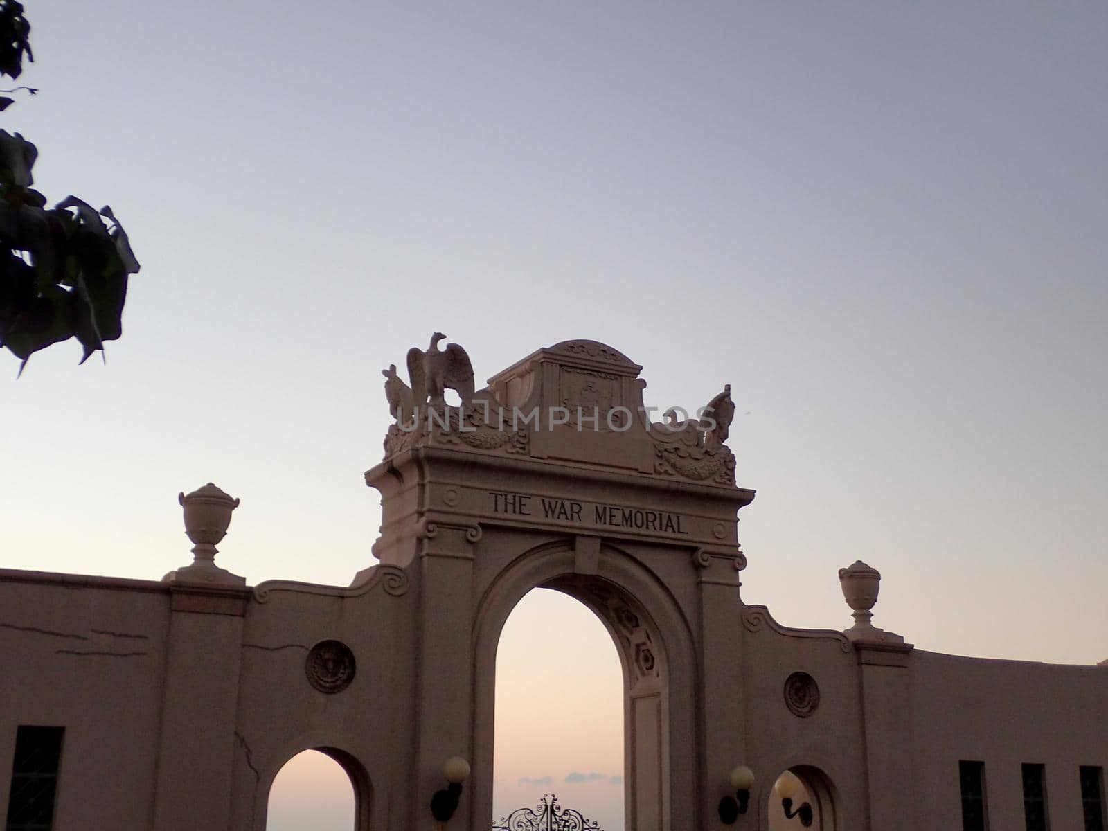 The Waikiki Natatorium War Memorial at dusk by EricGBVD