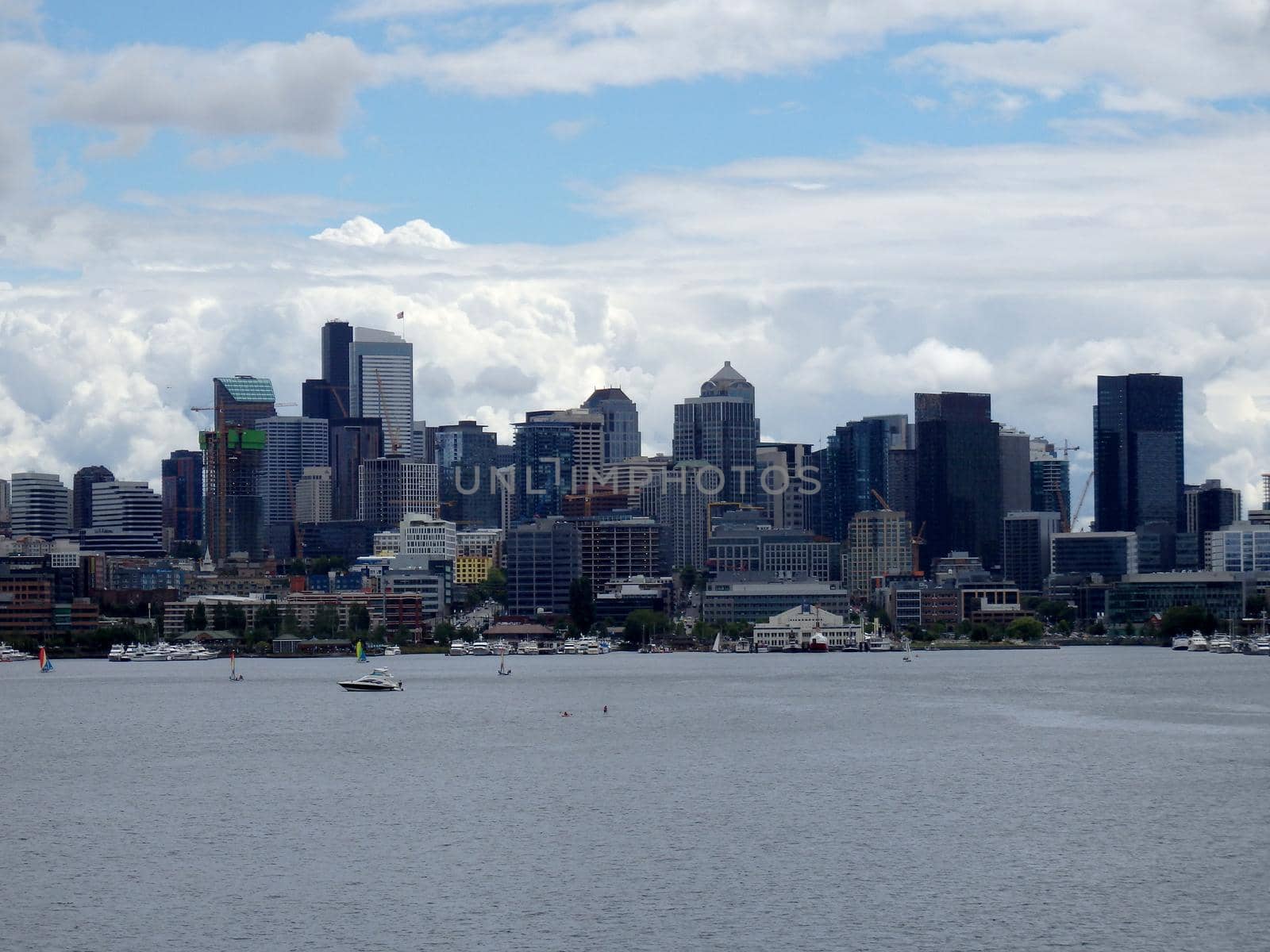 Union Lake and Seattle cityscape by EricGBVD