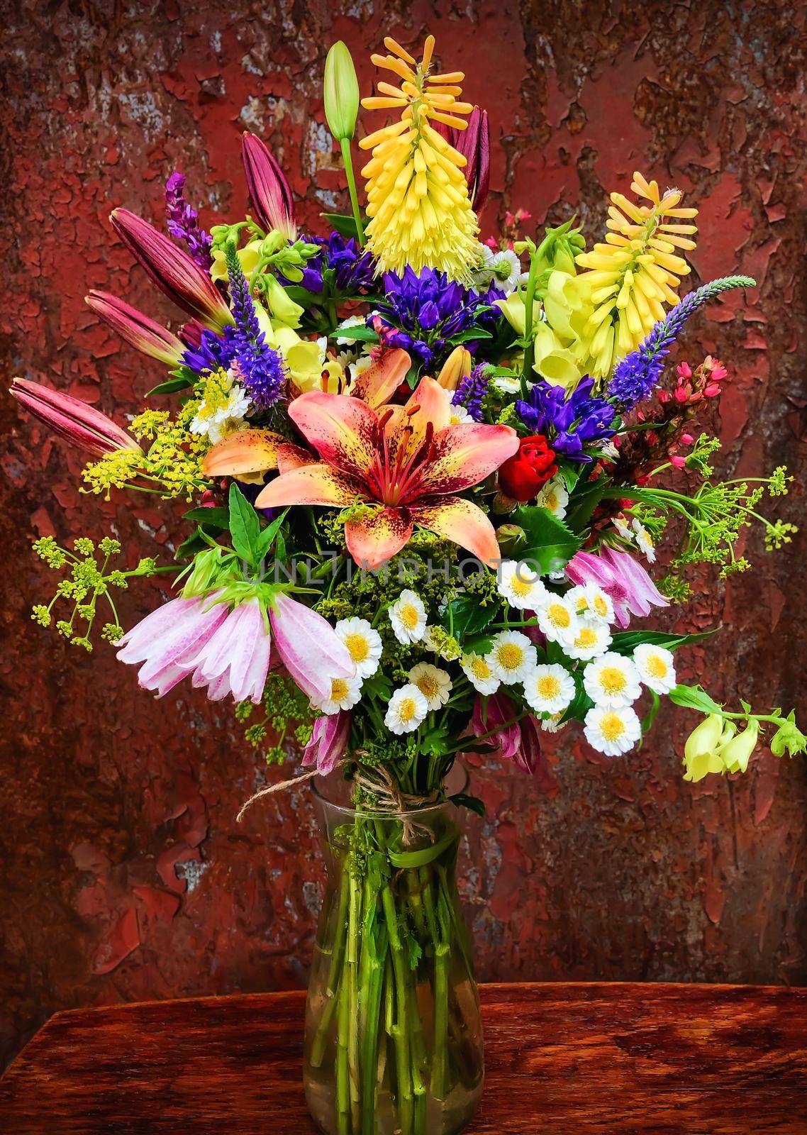 Romantic bouquet of flowers from the countryside by palinchak