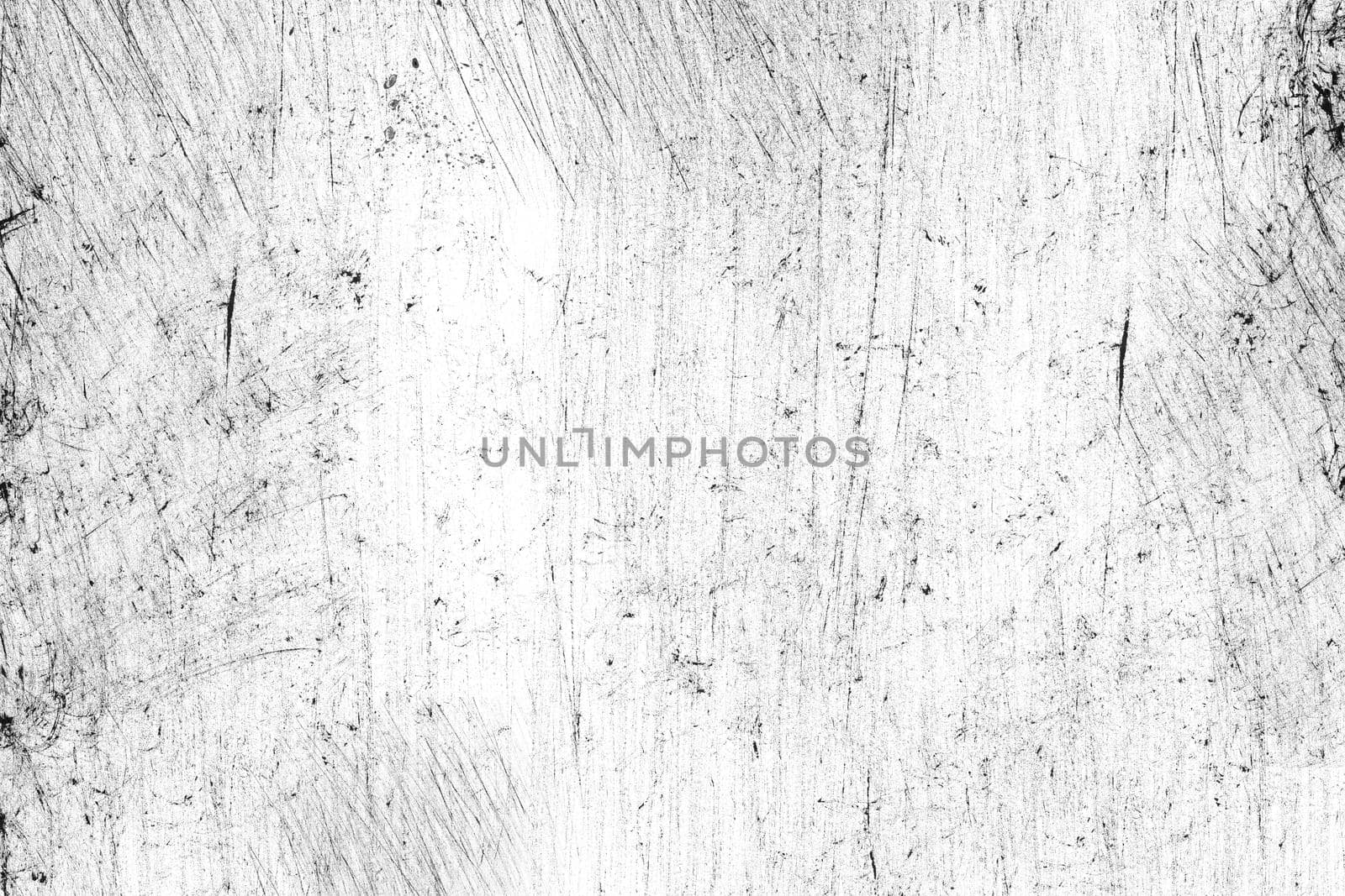 Background, texture of scratches and strokes in black and white colors