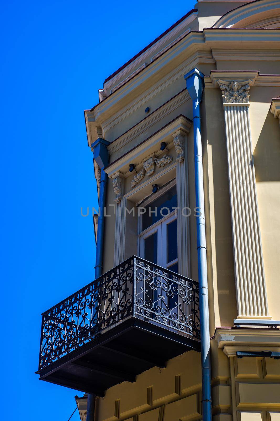 Architecture of oldest historical part of Tbilisi, capital city of Georgia