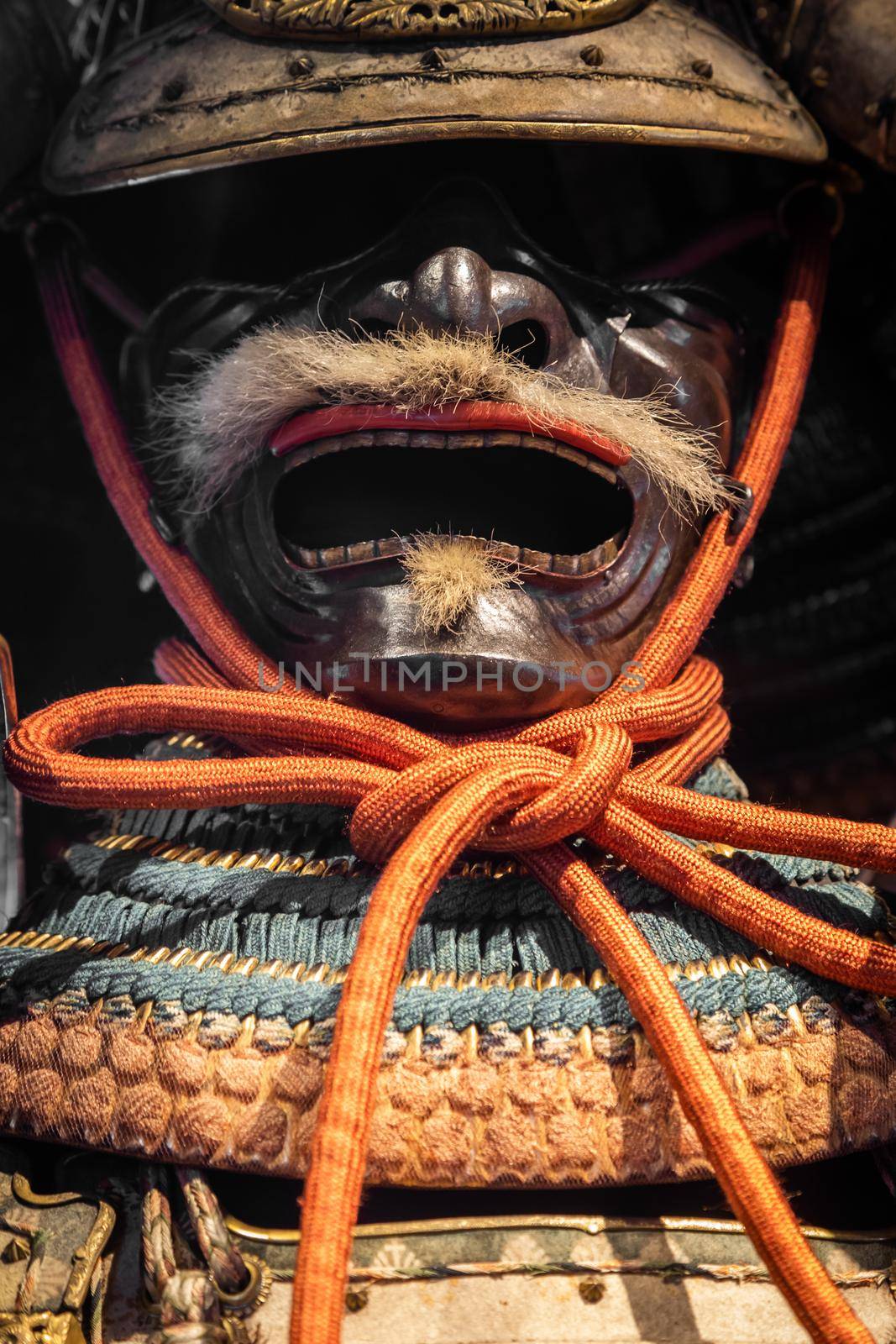 Traditional samurai Japanese armour - antique protection for fighter in Japan. by Perseomedusa