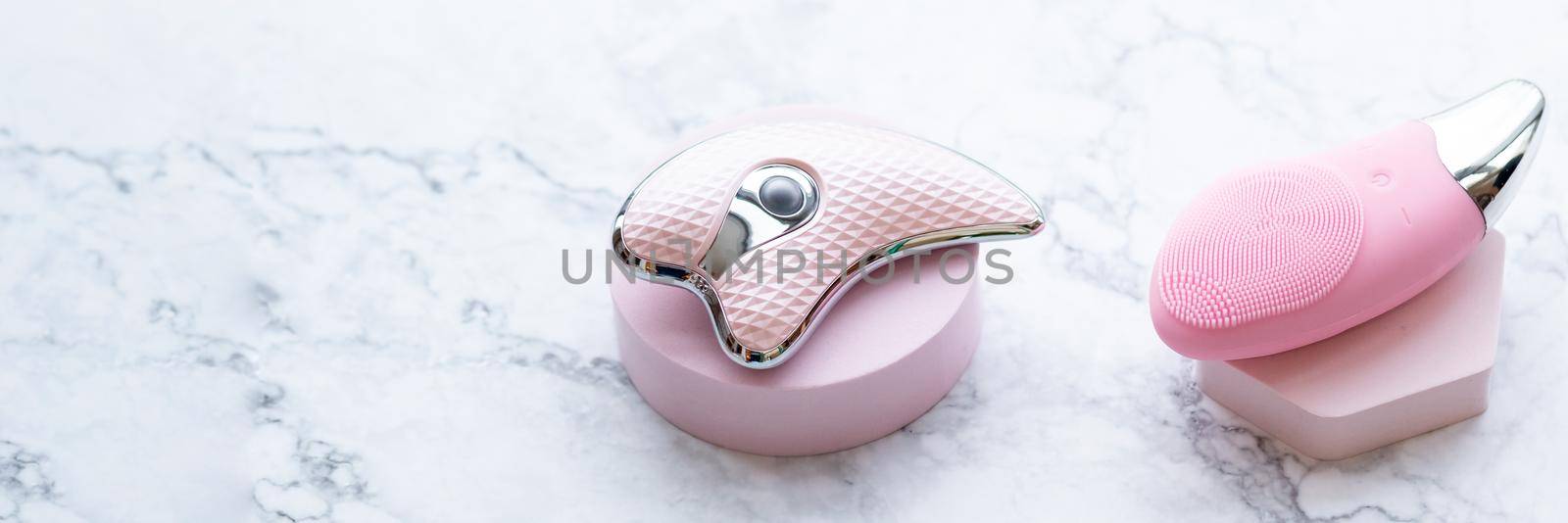 Electric Facial Spa Massager and Cleanser, Sonic Vibration, pink