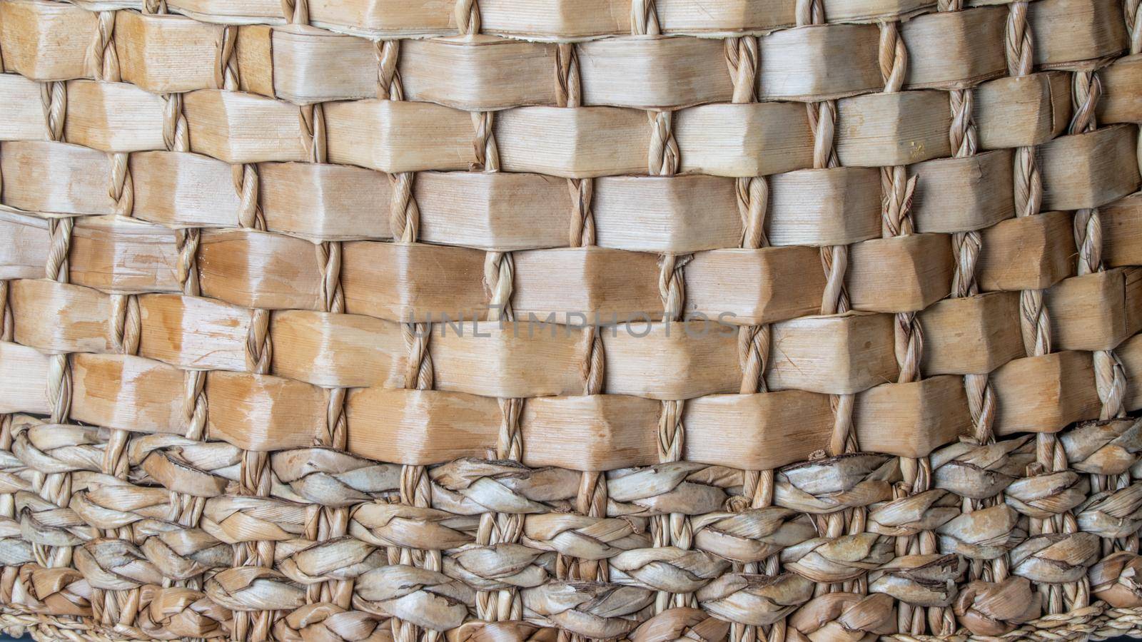 Braided background material birch bark wood with braided edging. High quality photo