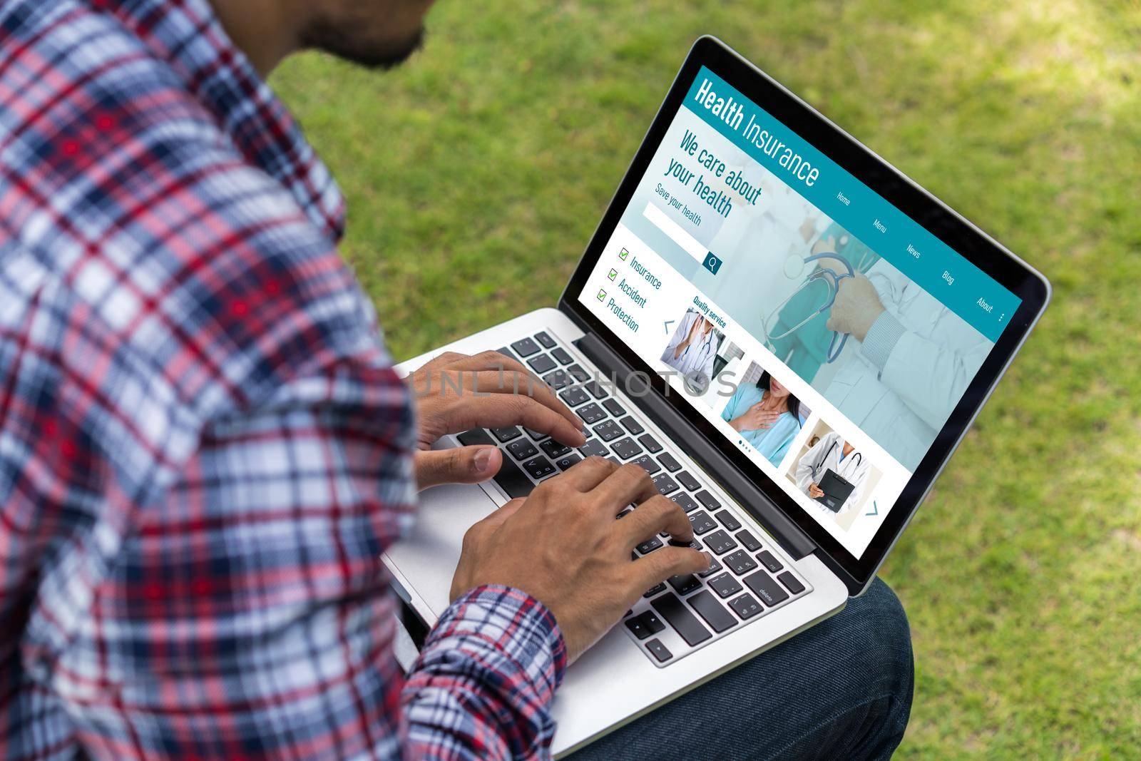 Health insurance web site modish registration system for easy form filling