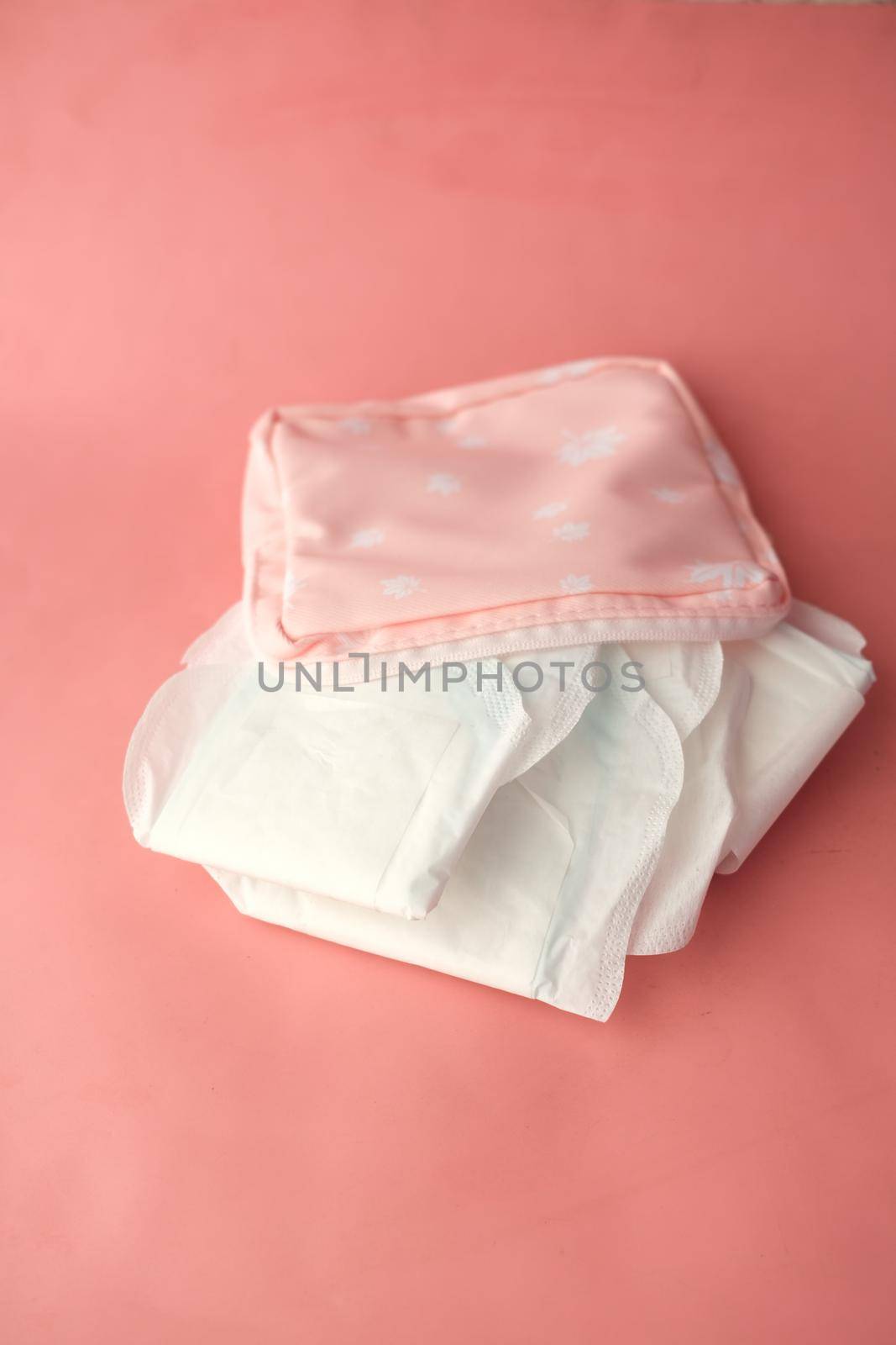 close up of sanitary pad on a table .