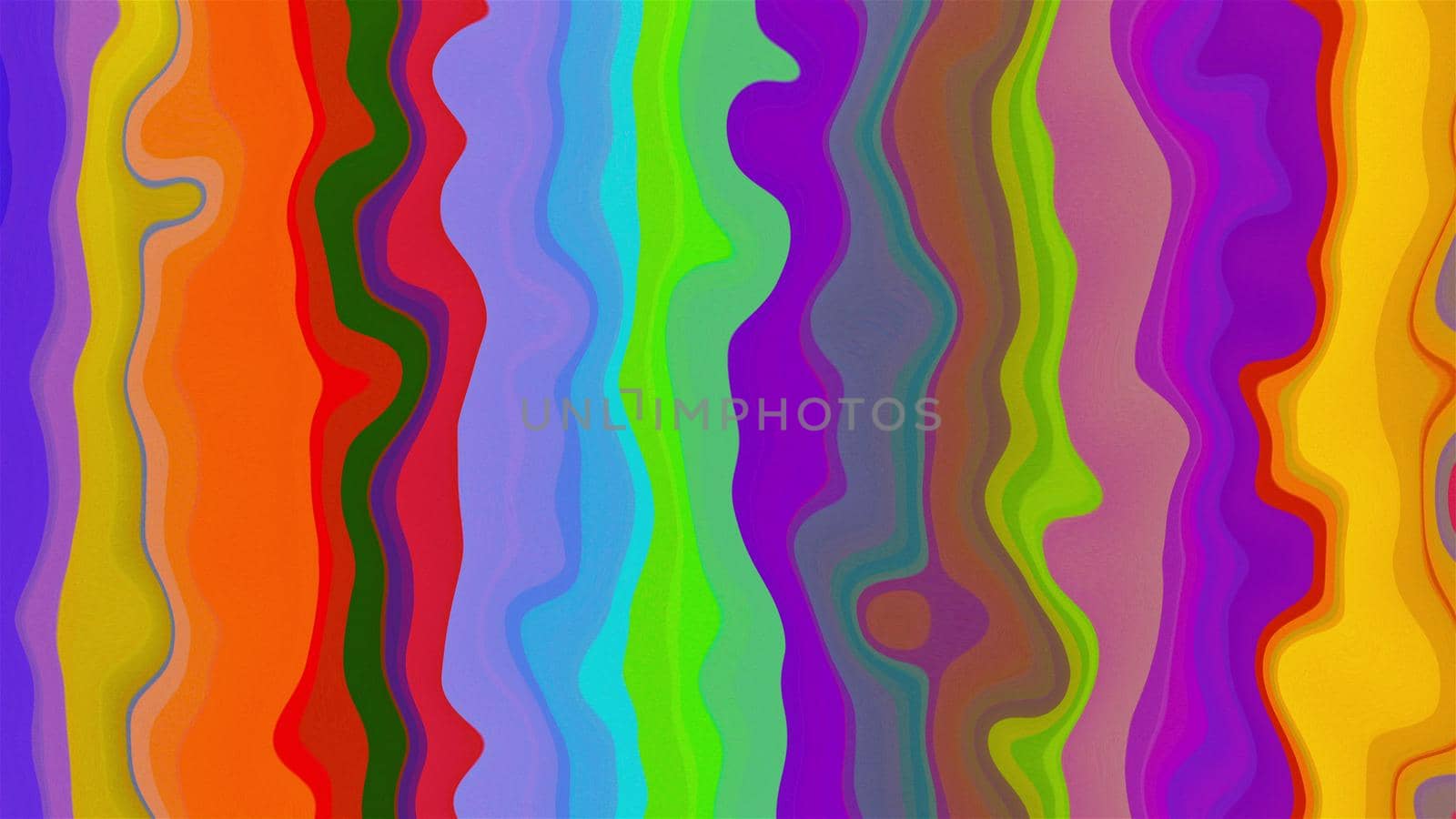 Colorful waves shapes. Computer generated 3d render