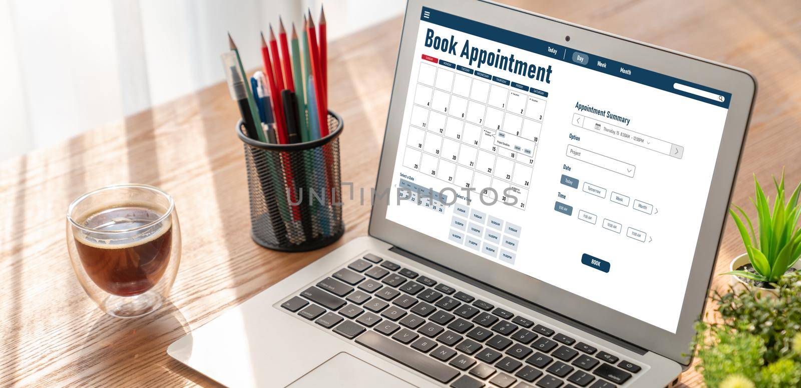 Online applointment booking calendar for modish regristration by biancoblue