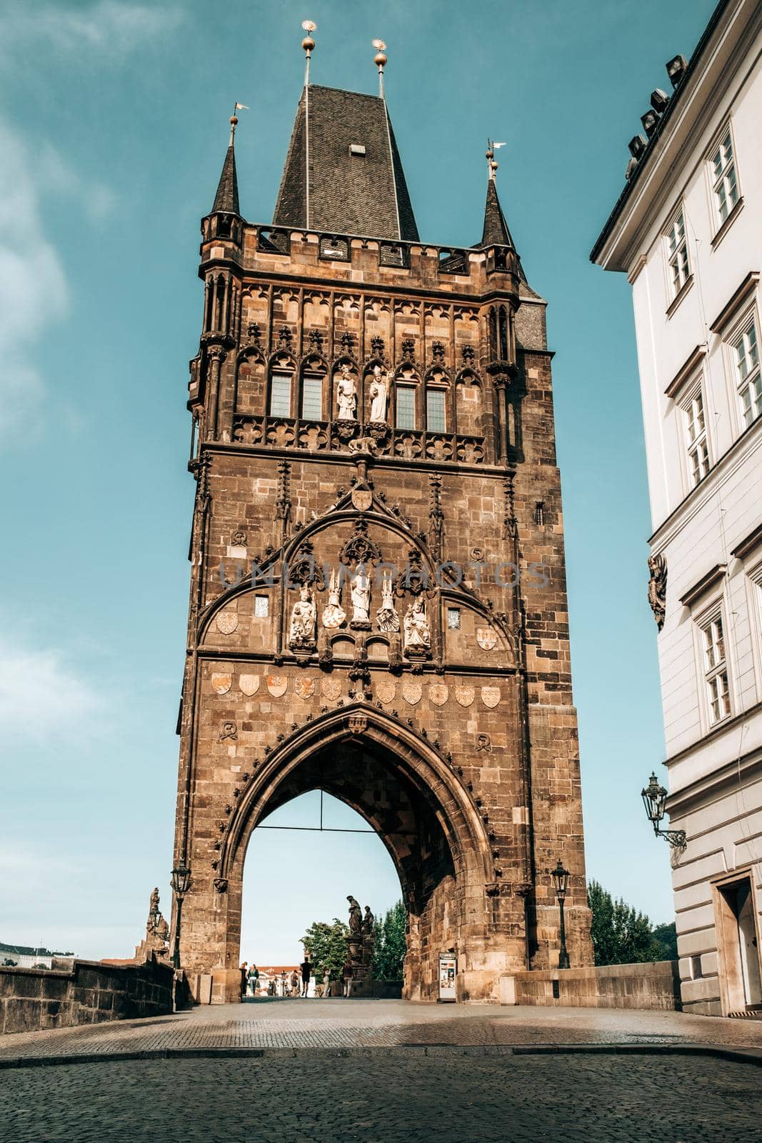 Old town bridge tower on Charles Bridge - Karluv Most. Prague, Czech Republic by kristina_kokhanova