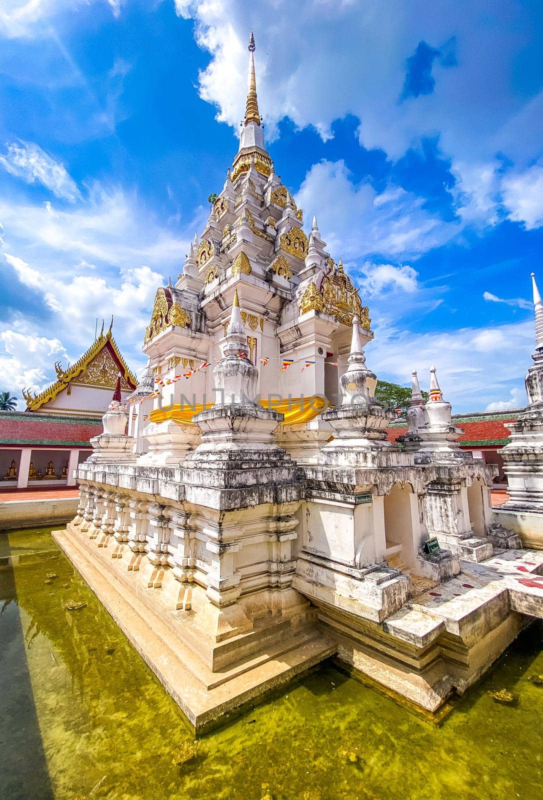 Wat Phra Boromathat Chaiya in Surat Thani, Thailand. High quality photo