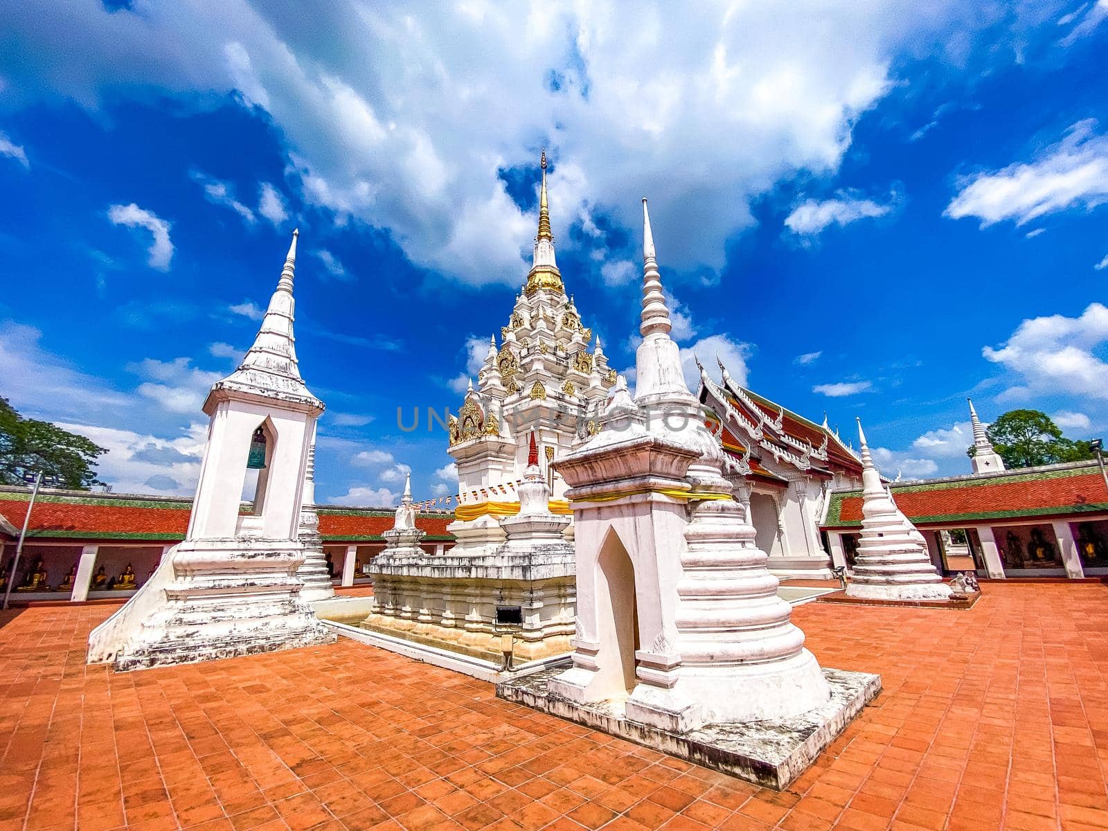 Wat Phra Boromathat Chaiya in Surat Thani, Thailand. High quality photo