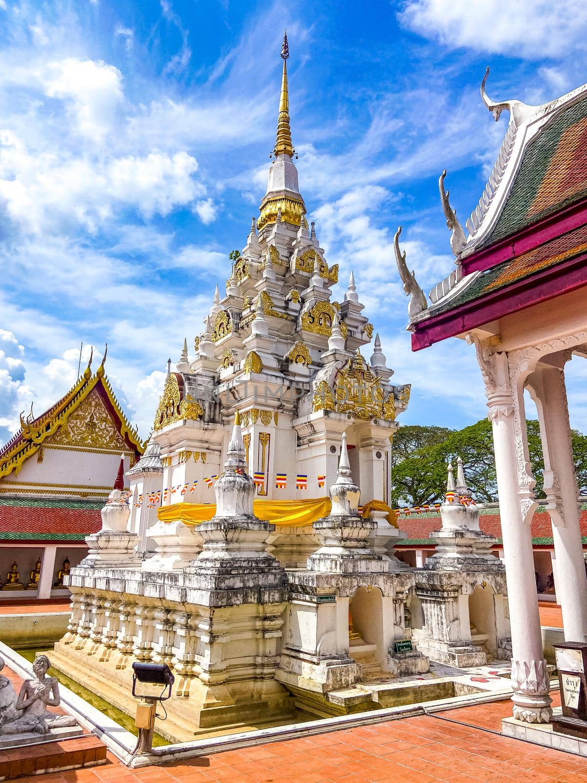 Wat Phra Boromathat Chaiya in Surat Thani, Thailand. High quality photo