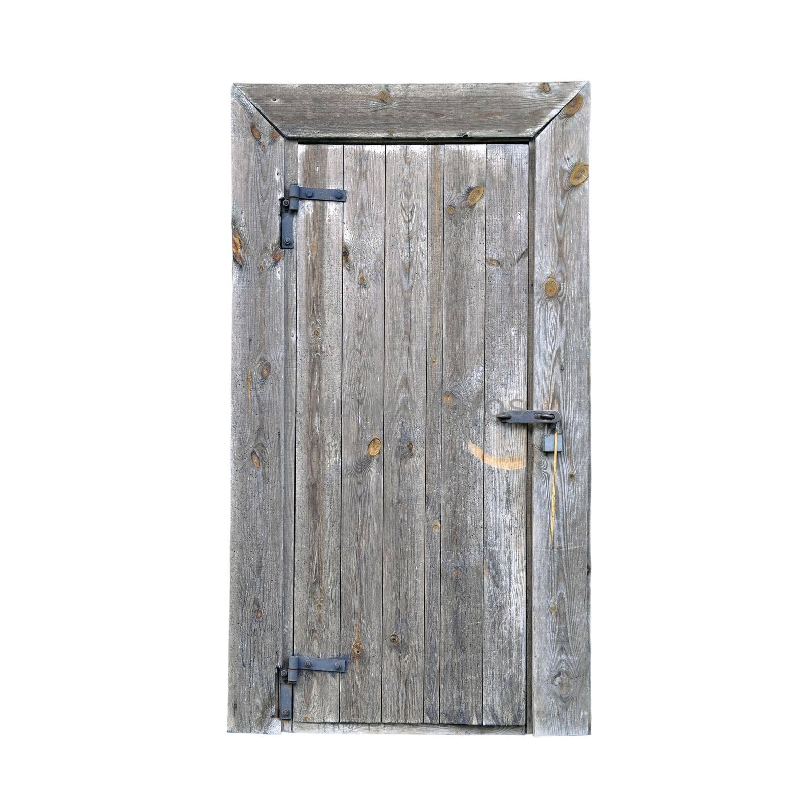 Natural wood doors in an old village house.