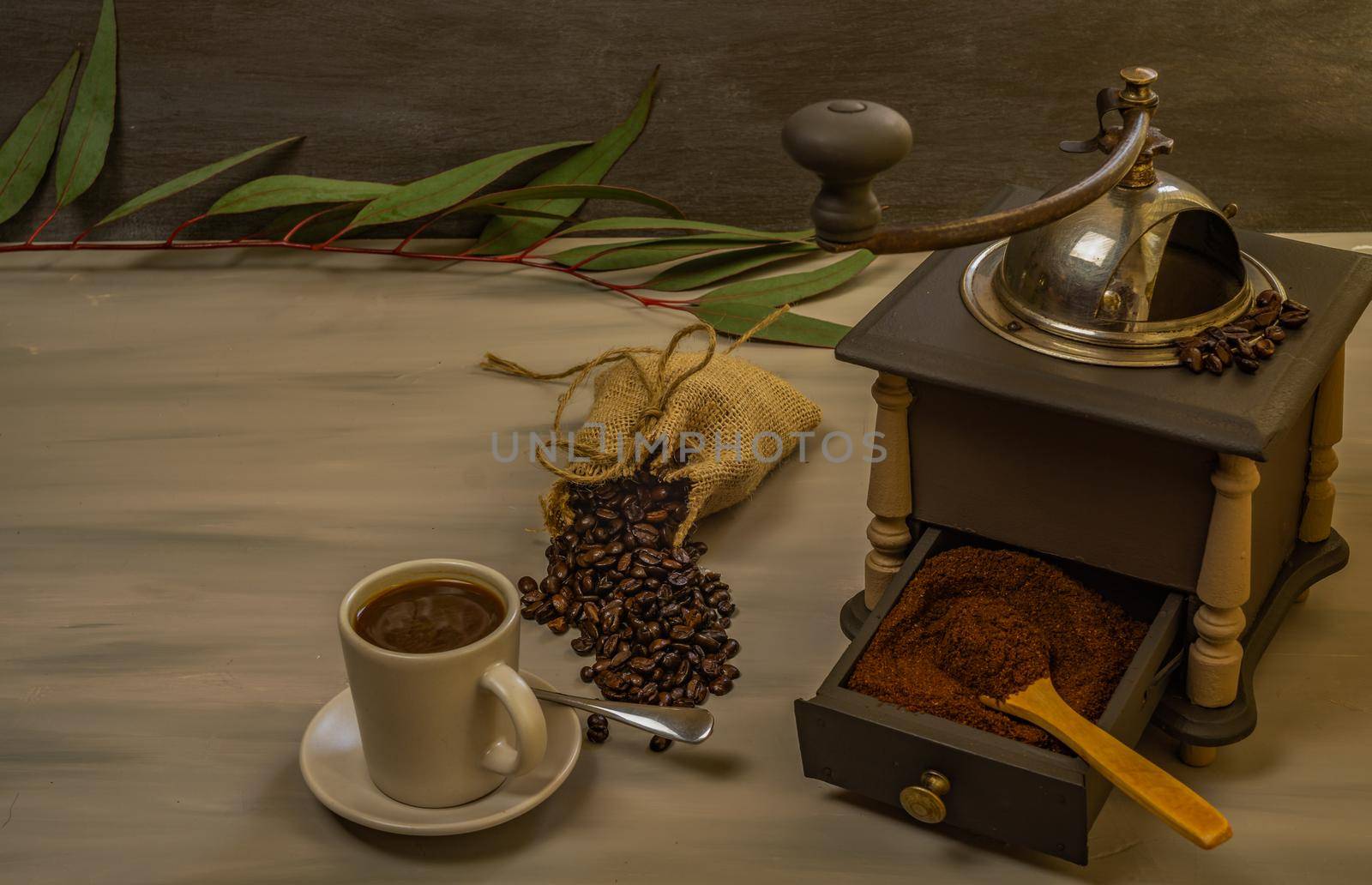 coffee beans and ground coffee by joseantona