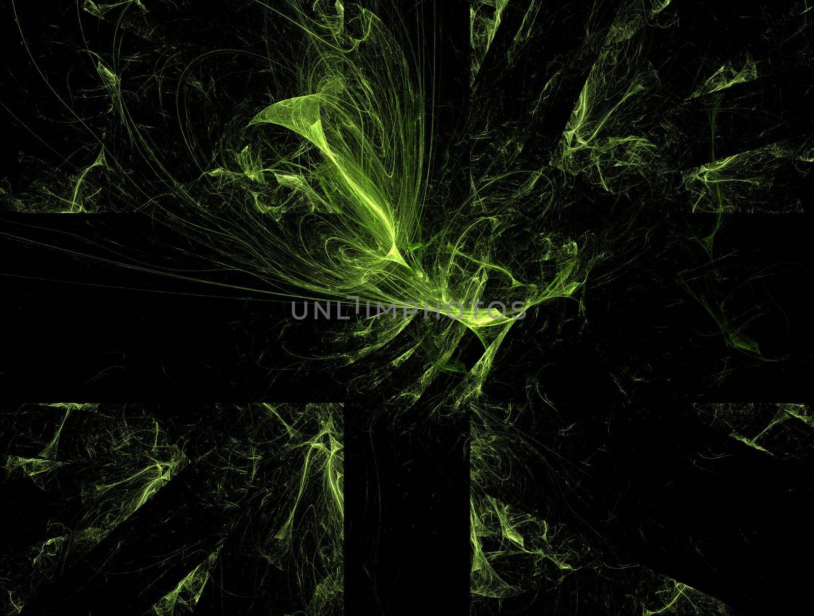 Imaginatory lush fractal texture image abstract background