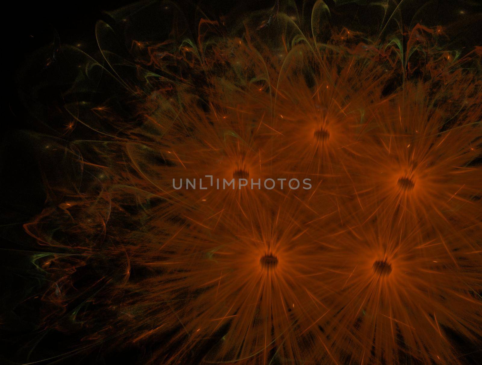 Imaginatory lush fractal texture image abstract background